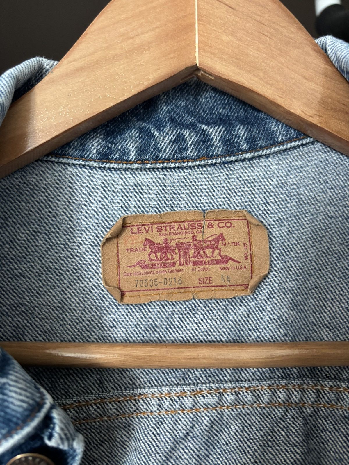 Levi's × Vintage Vintage Made in USA Levi's Denim Trucker Jacket Size US M / EU 48-50 / 2 - 4 Thumbnail