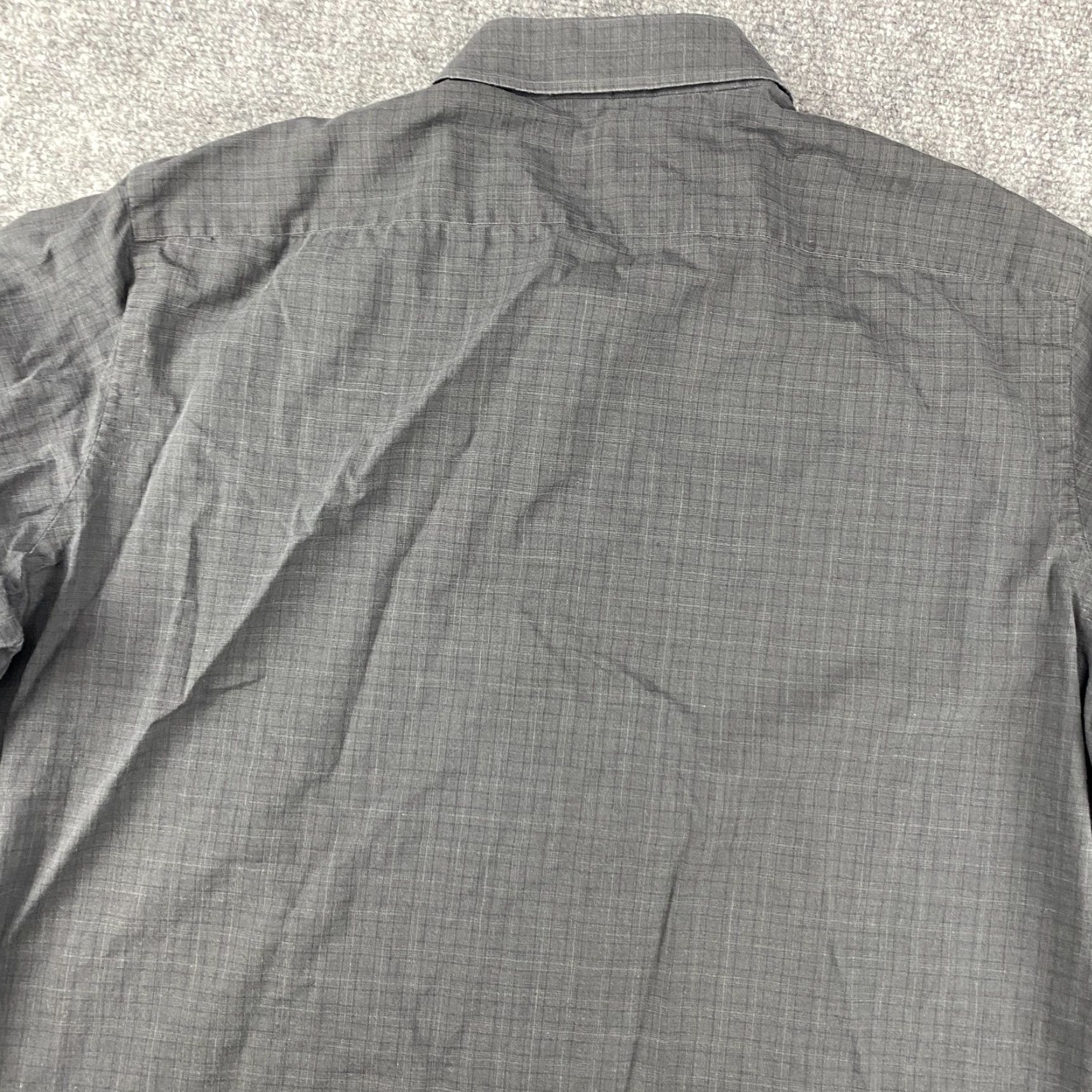Vintage Borrelli Napoli Dress Shirt Mens 18 45 Gray Check Button Up Made In Italy Shirt Mens 18 Neck 18 in Pattern Check" Size 48R - 7 Thumbnail