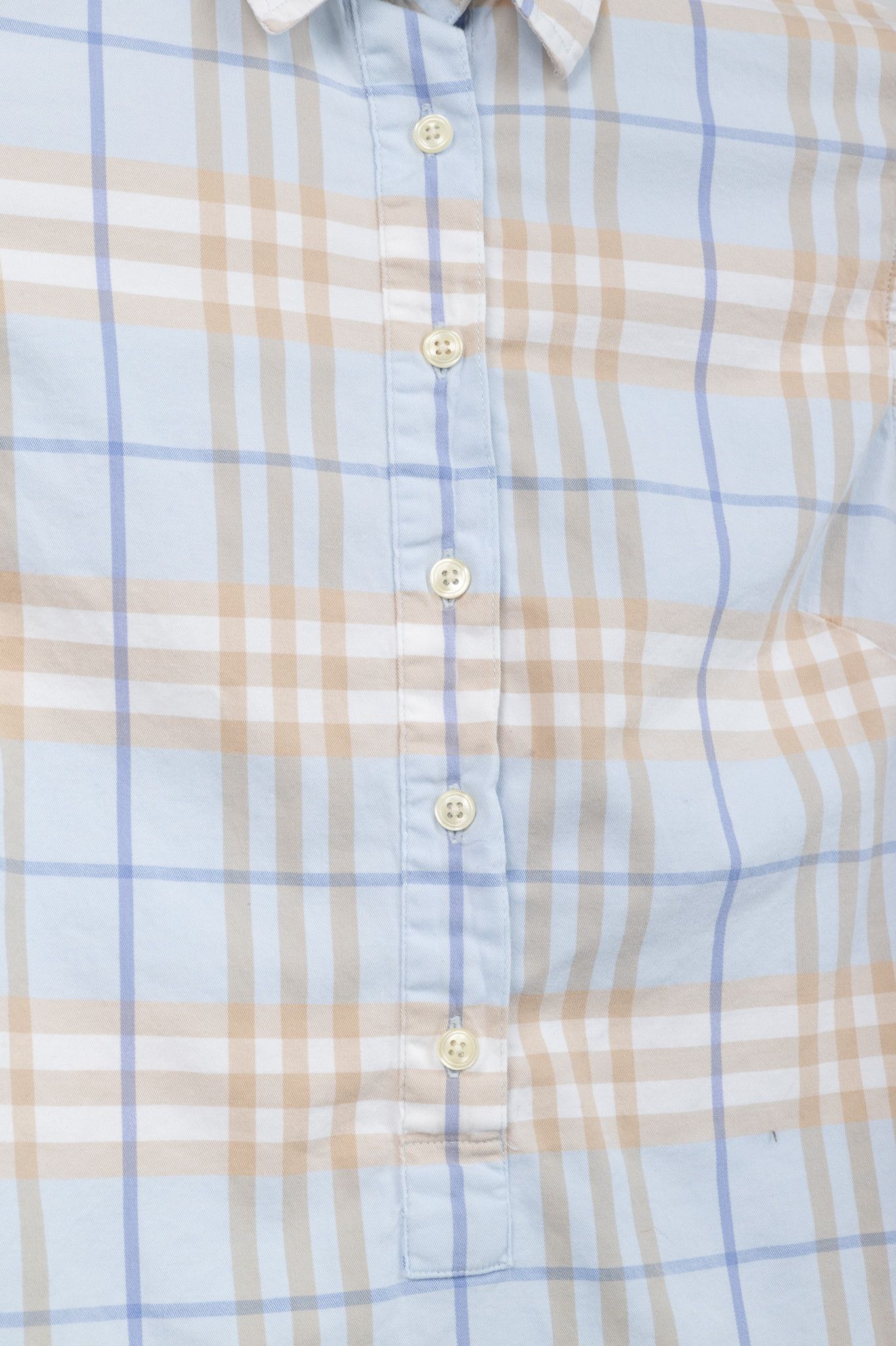 Burberry Burberry Blue Check Cotton Buttoned Shirt Size XS / US 0-2 / IT 36-38 - 7 Thumbnail