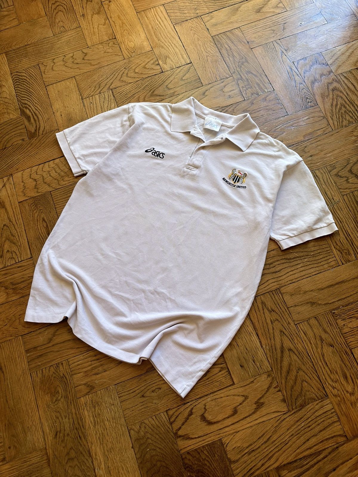 Asics × Vintage Newcastle United Asics Vintage Soccer Cotton Jersey Size US L / EU 52-54 / 3 - 1 Thumbnail