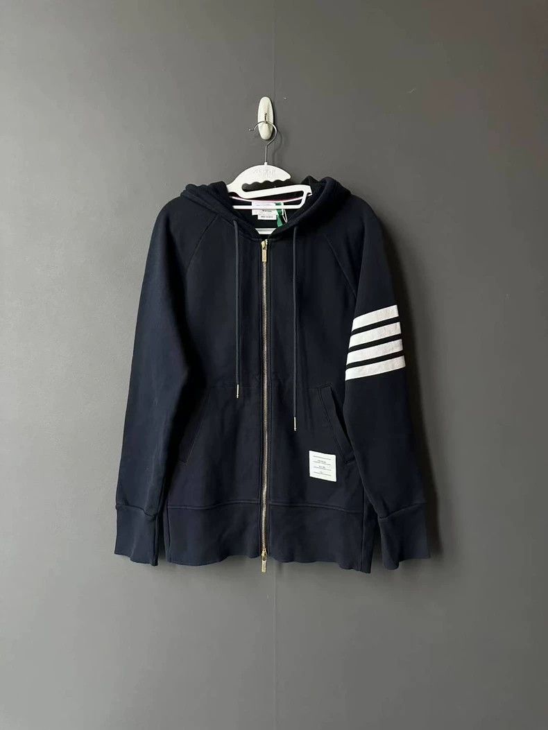 Thom Browne Thom Browne Blue knit jacket Size US XL / EU 56 / 4 - 1 Thumbnail