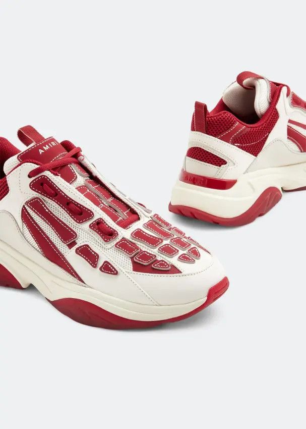 Amiri oc11z0225 Bone Runner Low-Top Sneakers in Multicolor Size US 7 / EU 40 - 4 Thumbnail
