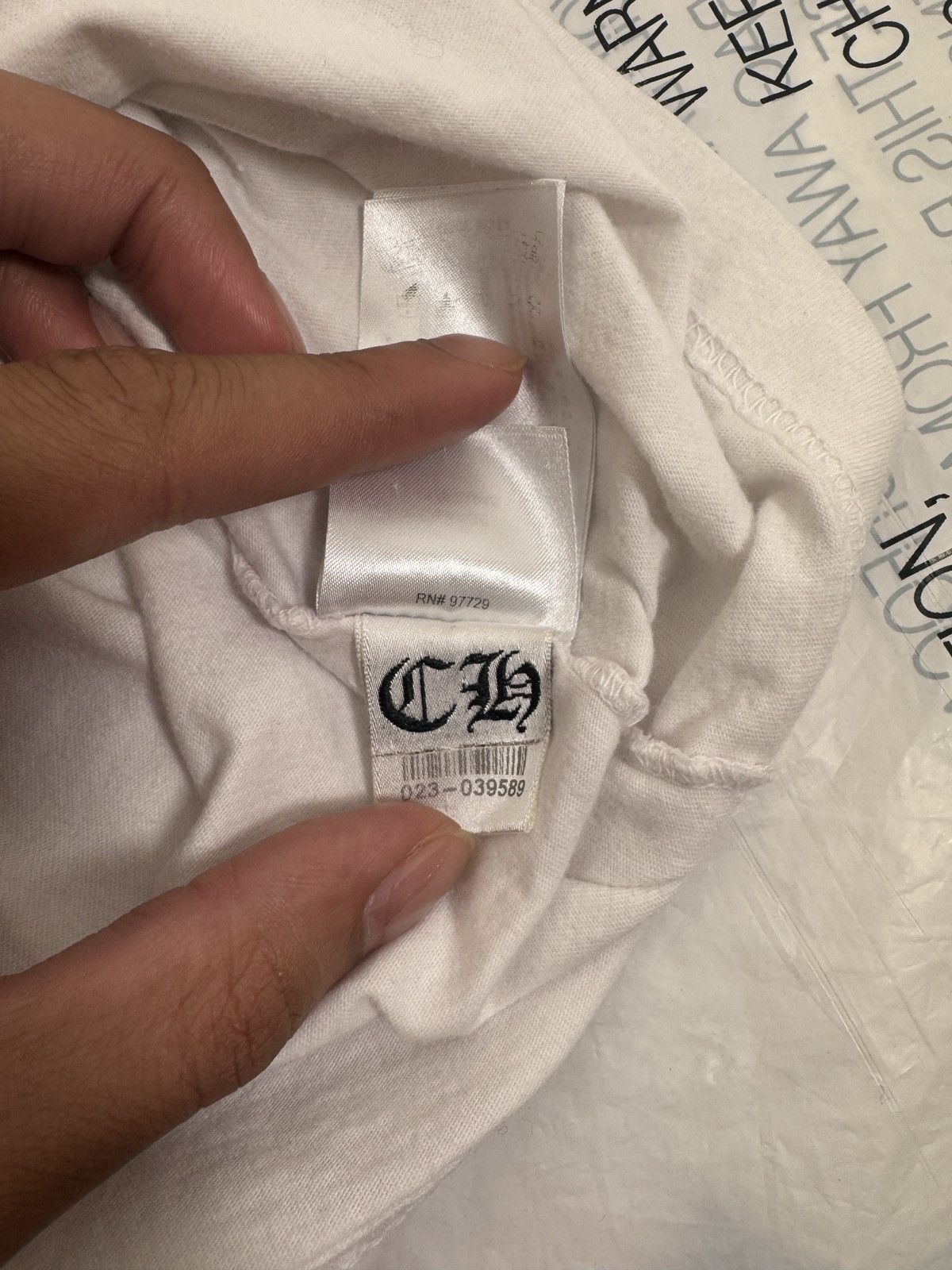 Chrome Hearts Chrome Hearts Las Vegas Exclusive White Tee Size US L / EU 52-54 / 3 - 5 Thumbnail