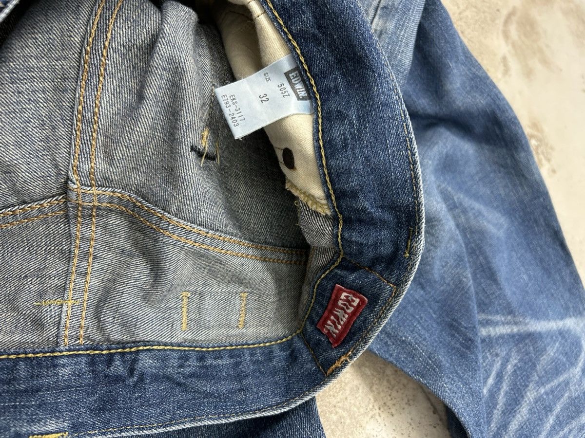 Edwin Edwin 505z Selvedge Buckle Back Baggy Denim Orange Tab Size US 35 - 21 Thumbnail