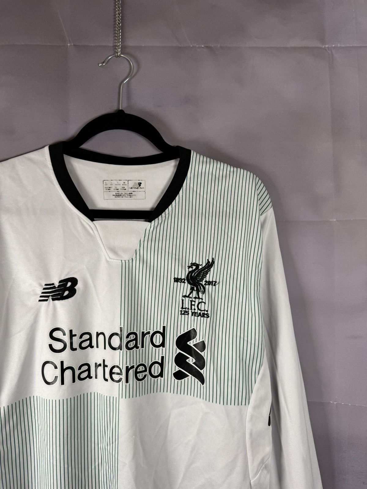 New Balance × Vintage M.SALAH Vintage Liverpool 2017/18 New Balance Jersey Large Size US L / EU 52-54 / 3 - 3 Thumbnail