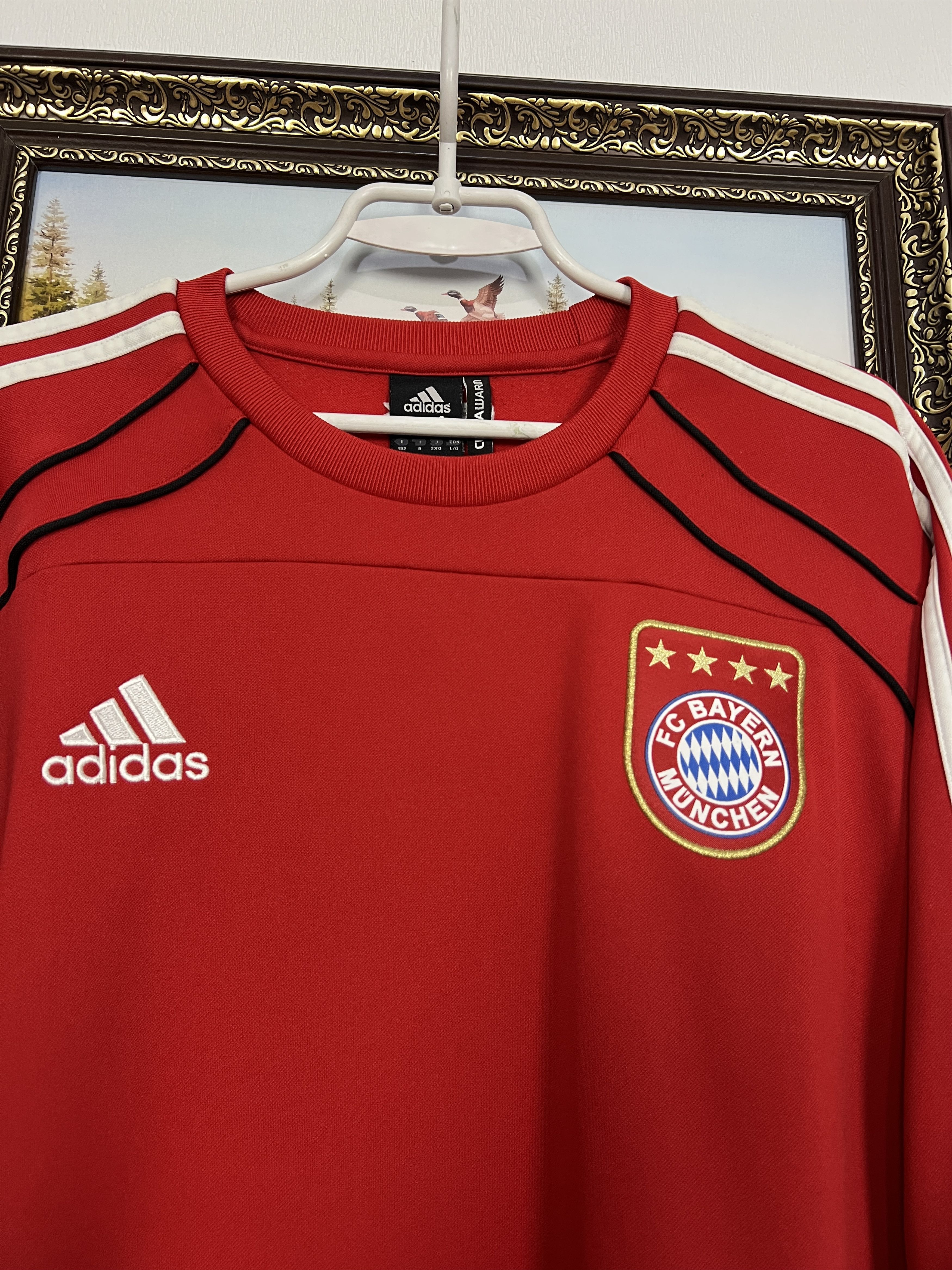 Adidas Bayern Munich Football Sweatshirt Soccer Crewneck Jacket Size US L / EU 52-54 / 3 - 3 Thumbnail