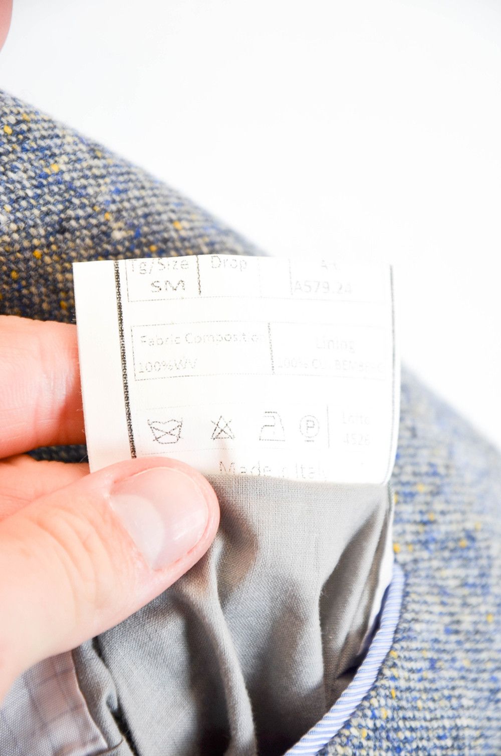 Luigi Borrelli Luigi Borrelli Napoli Blazer – Blue Tweed Wool – Size 52 Size 52R - 12 Thumbnail