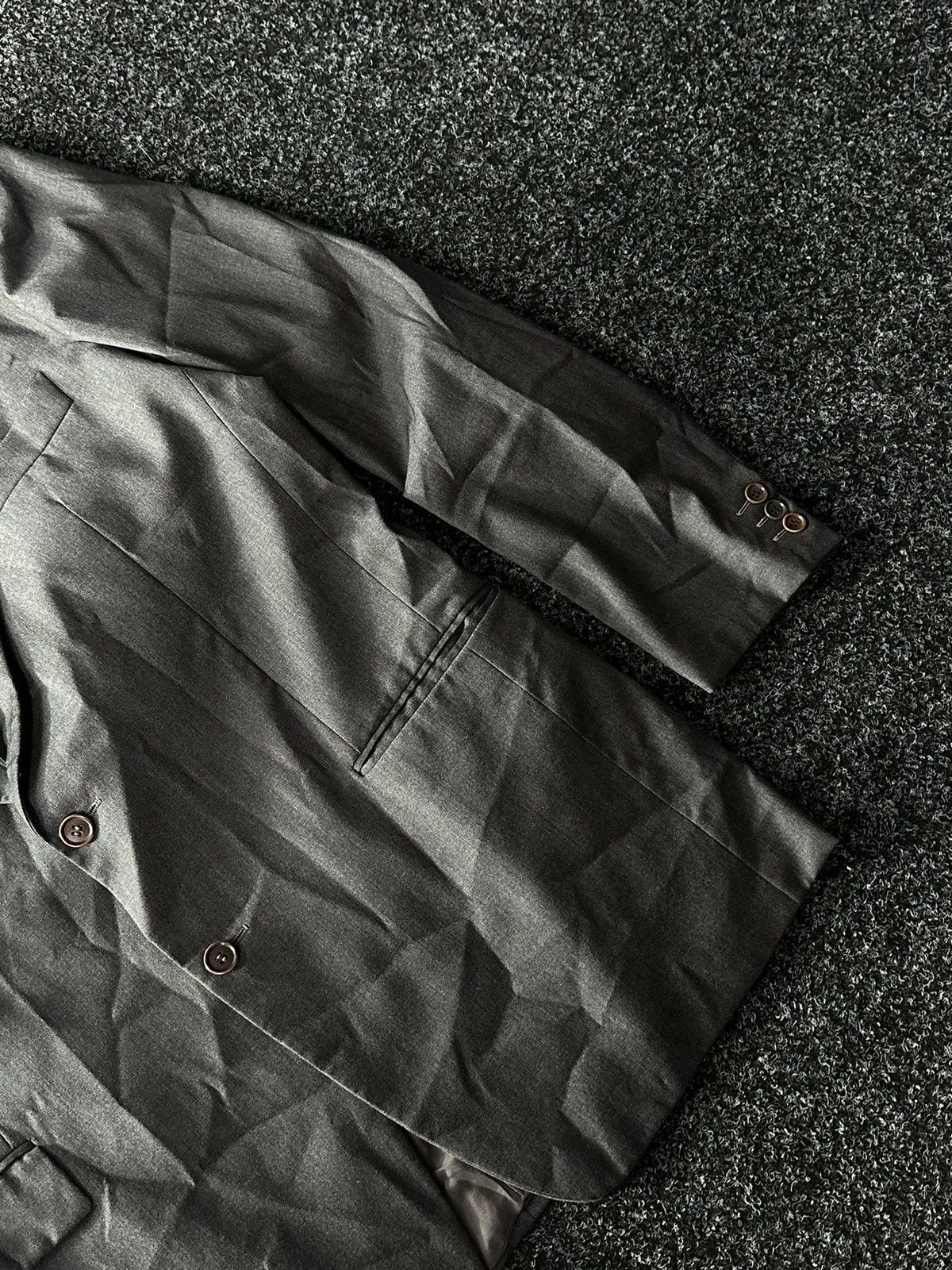 Loro Piana × Vintage 70s vintage Loro Piana Blazer Jacket gray 100% lana Size US XL / EU 56 / 4 - 3 Thumbnail