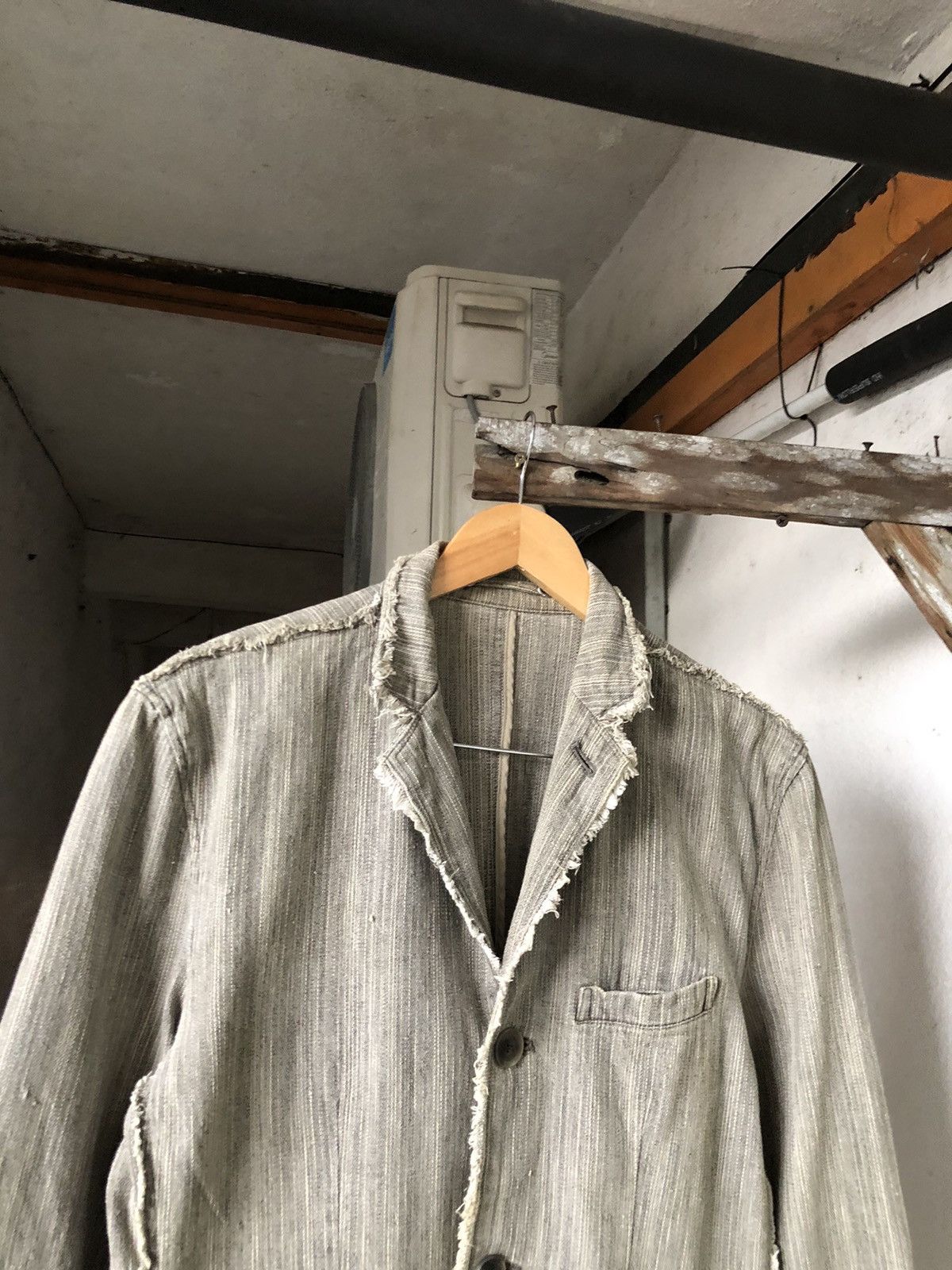 If Six Was Nine Like Kapital❗️Create Barefoot Distressed Woven Indigo Jacket Size US M / EU 48-50 / 2 - 4 Thumbnail