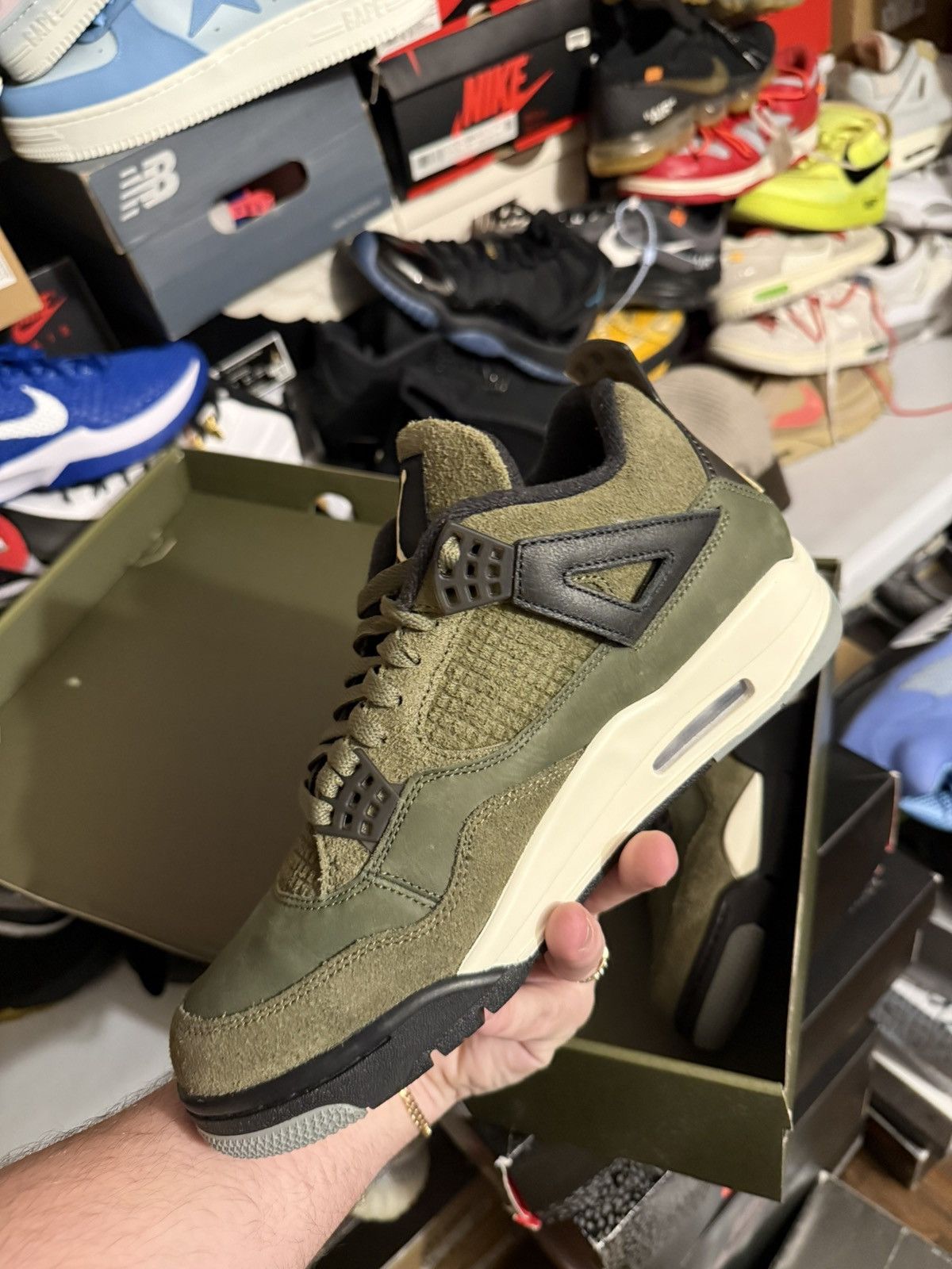 Jordan Brand Jordan retro 4 craft olive sz 9.5 Size US 9.5 / EU 42-43 - 3 Thumbnail
