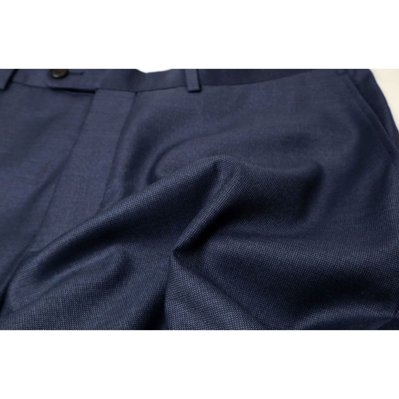 Suitsupply Suitsupply Suit Mens UK 42 Sienna Trousers Men Navy Pure Wool Zip Fly Pleated Size US 42 / EU 58 - 5 Thumbnail