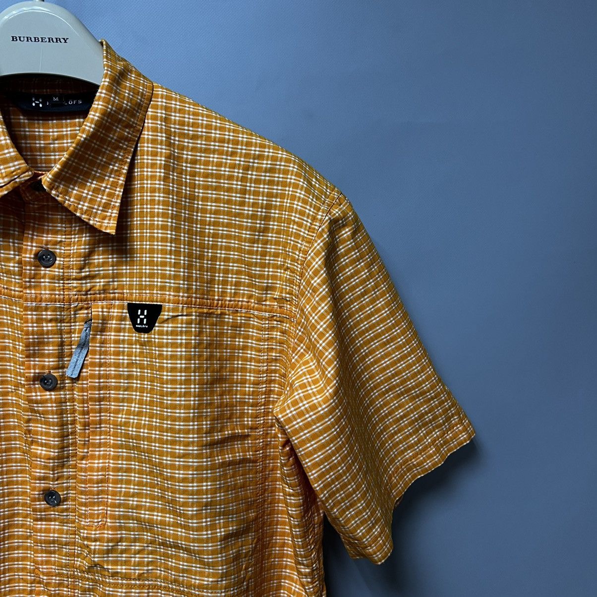Haglofs HAGLOFS Shirt Men's Short Sleeve Button Up Plaid Spread Neck Size US M / EU 48-50 / 2 - 3 Thumbnail
