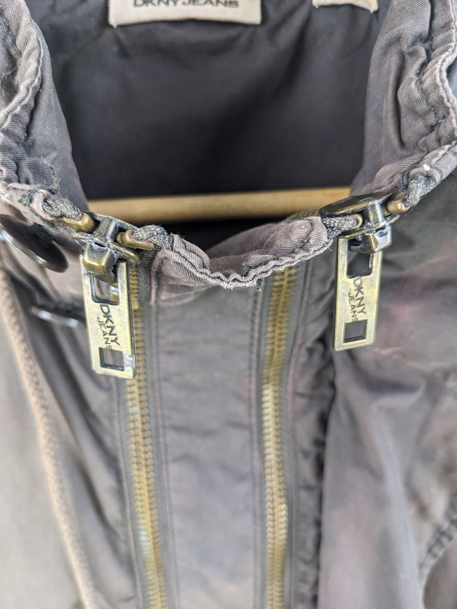 DKNY × Vintage Vintage DKNY Jacket Hoodie Military Style Size US M / EU 48-50 / 2 - 11 Thumbnail