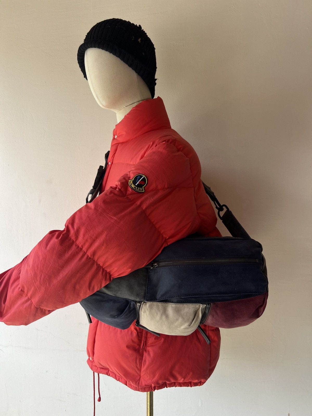 Japanese Brand Vintage Art-Berg Japan Tactical Waxed Messenger Bag Size ONE SIZE - 4 Thumbnail