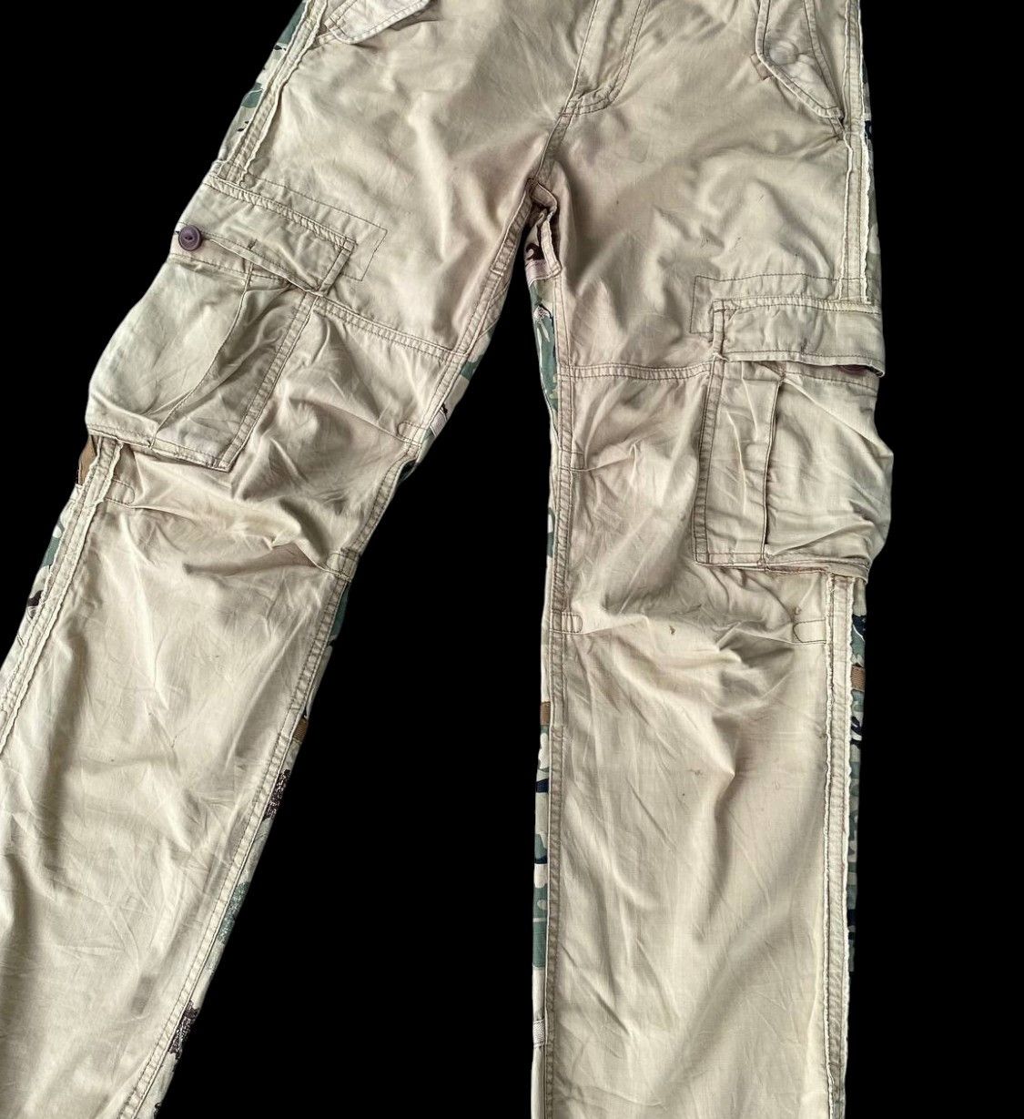Avirex × Vintage RARE VINTAGE AVIREX CARGO PANELLED CAMO SPLIT DESIGN Size US 29 - 3 Thumbnail