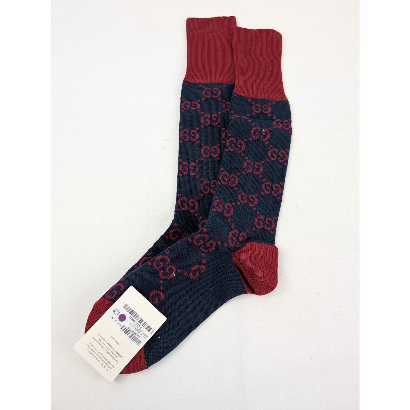 Gucci o1rshd1 Size: M / Long Socks in Navy/Red Size ONE SIZE - 10 Thumbnail