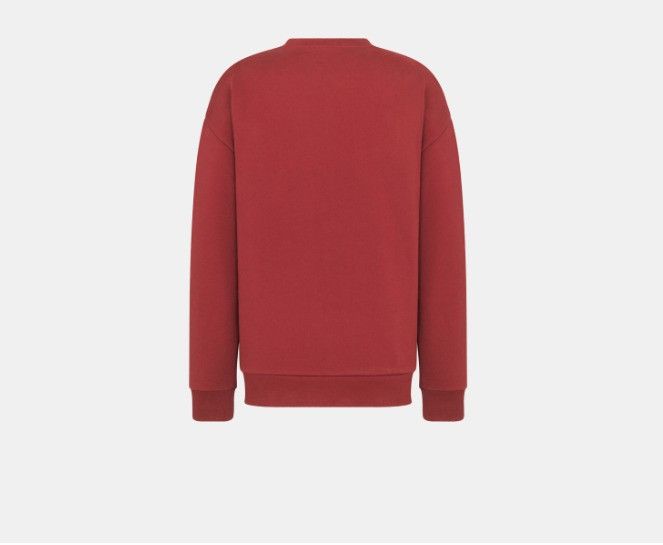 Dior o1w1db11025 513J670 Cotton Fleece Sweatshirt in Red Size US XL / EU 56 / 4 - 2 Thumbnail