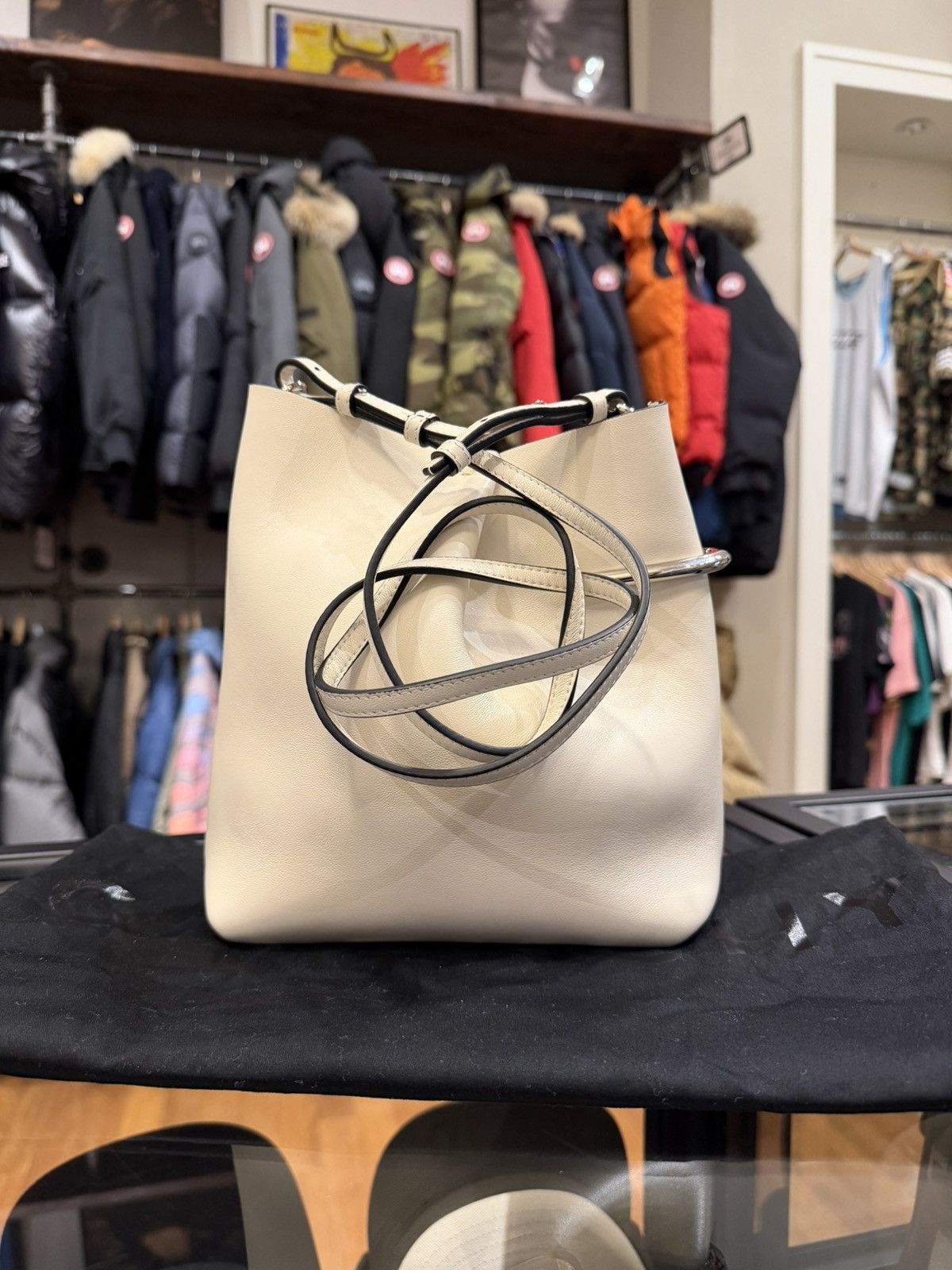 Givenchy Givenchy Pinch Soft Leather Pouch Bucket Bag Size ONE SIZE - 4 Thumbnail