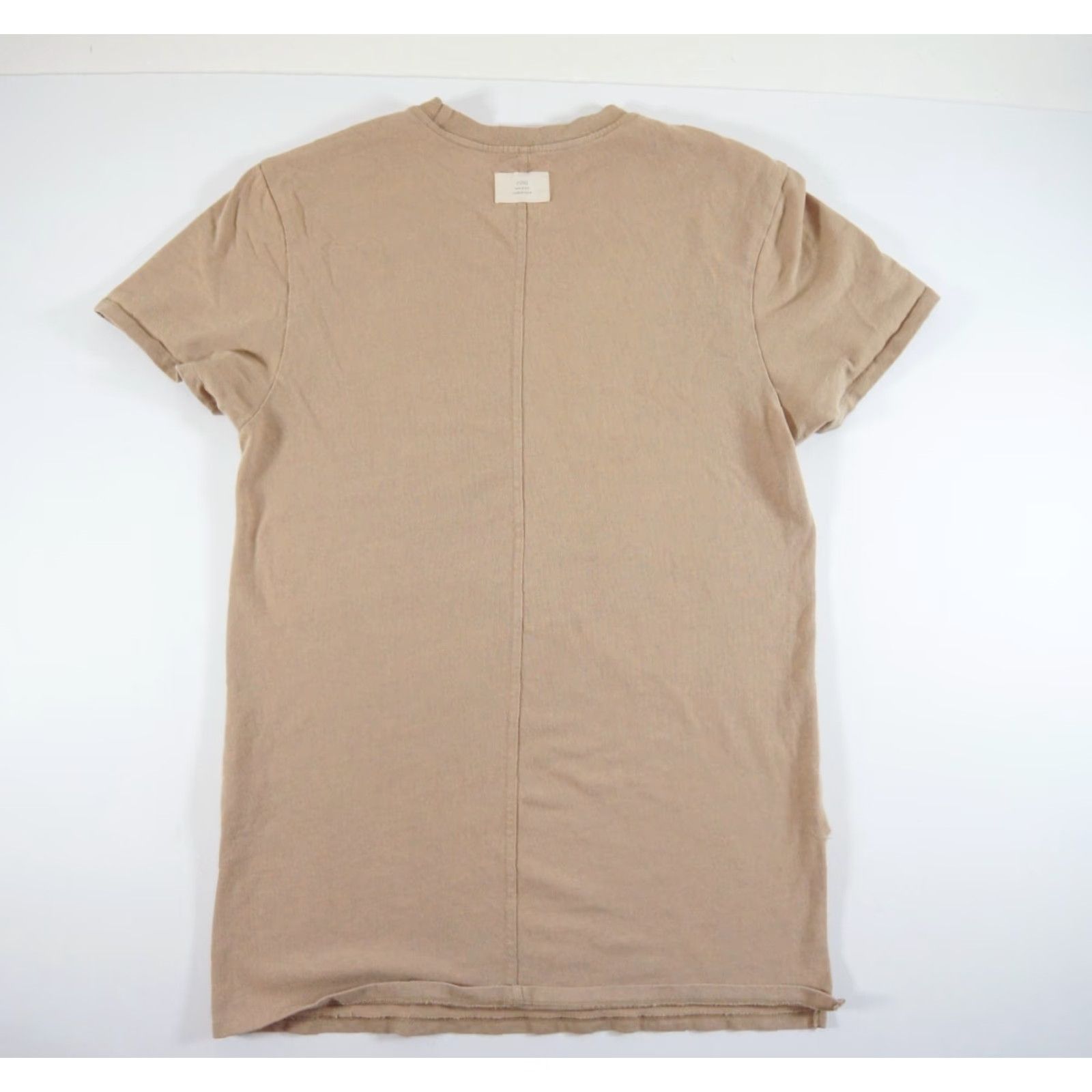 Fear of God Fear of God Essentials T-Shirt Mens Small Beige Crew Neck Short Sleeve Split Hem Streetwear Solid Logo Size US S / EU 44-46 / 1 - 6 Thumbnail