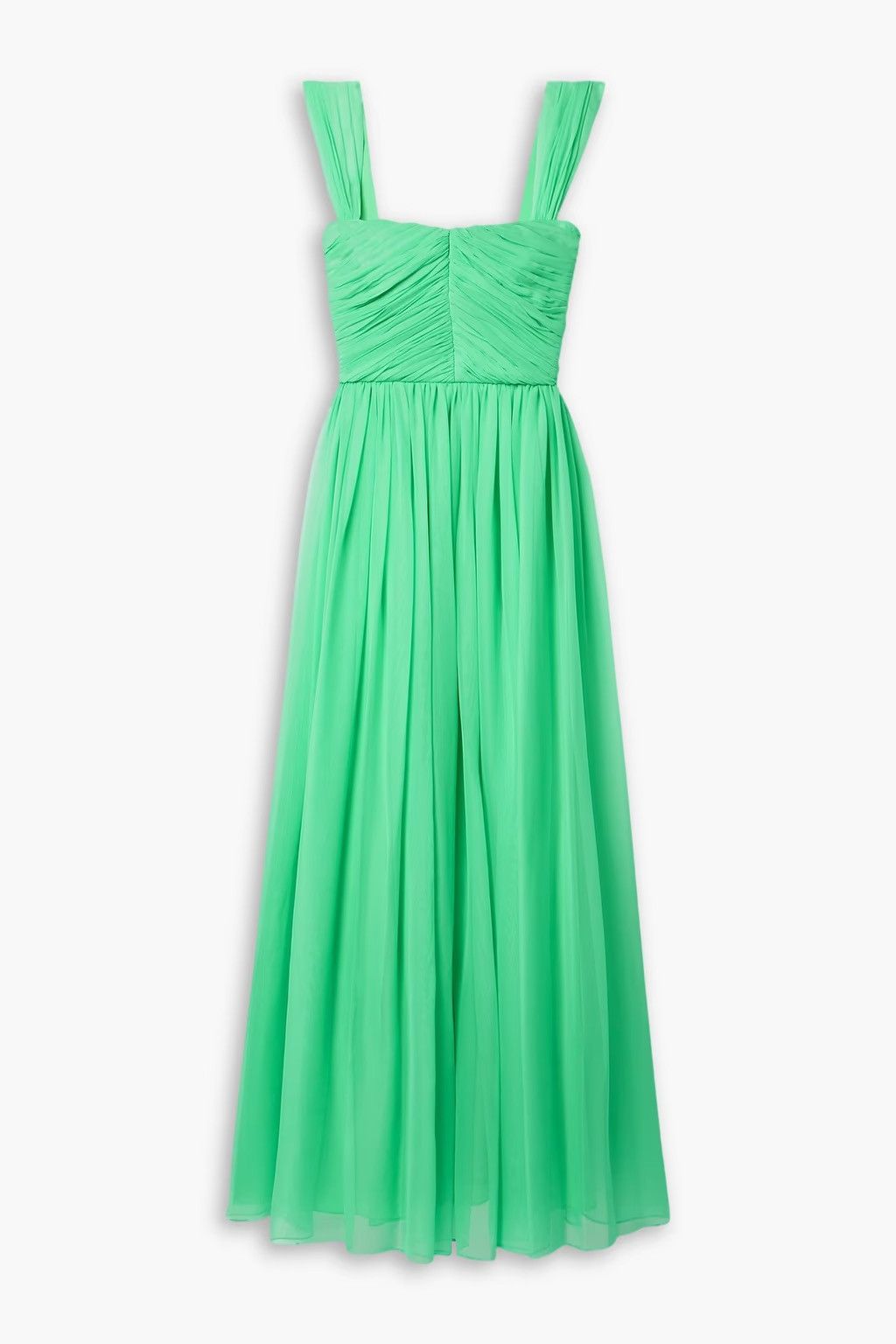 Adam Lippes ADAM LIPPES Pleated silk-chiffon maxi Dress Mint MSRP $4890 Size XS / US 0-2 / IT 36-38 - 1 Thumbnail