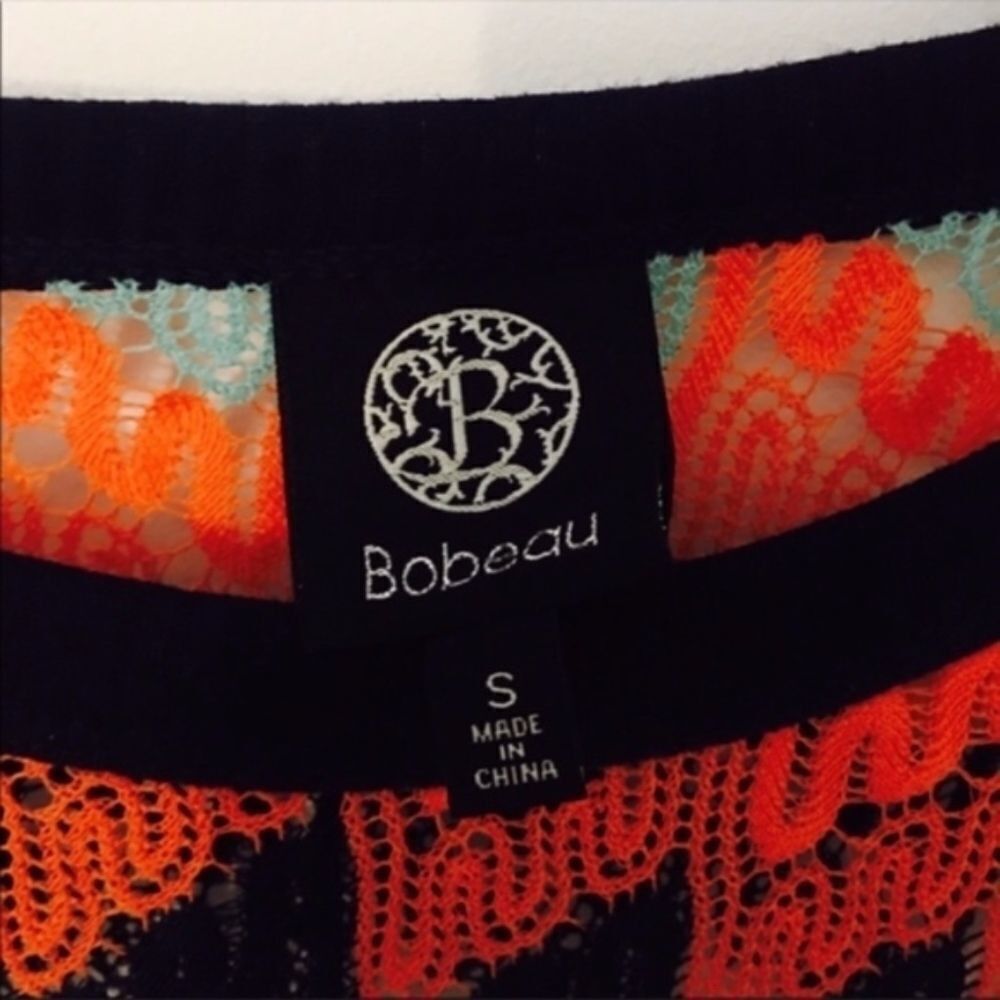 Other Bobeau Multicolor Chevron Crochet Knit Top – Size S Size S / US 4 / IT 40 - 3 Thumbnail