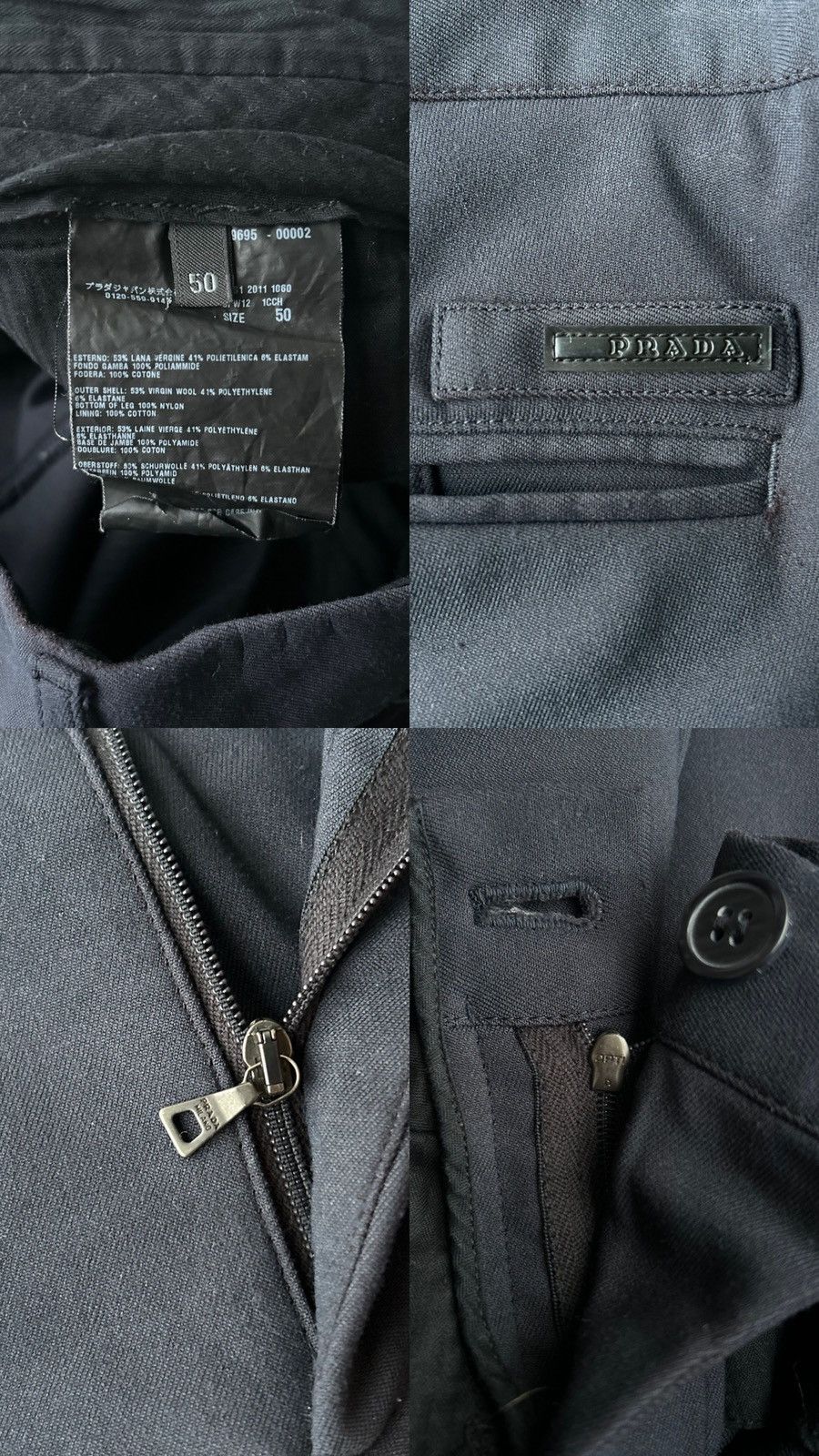 Prada Prada Milano Wool Technical Trousers Size US 34 / EU 50 - 14 Thumbnail