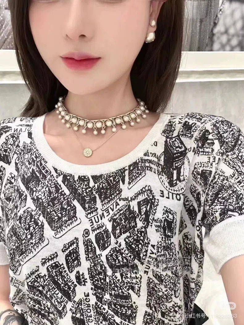 Dior Dior Paris map knitted short sleeves Size XS / US 0-2 / IT 36-38 - 8 Thumbnail
