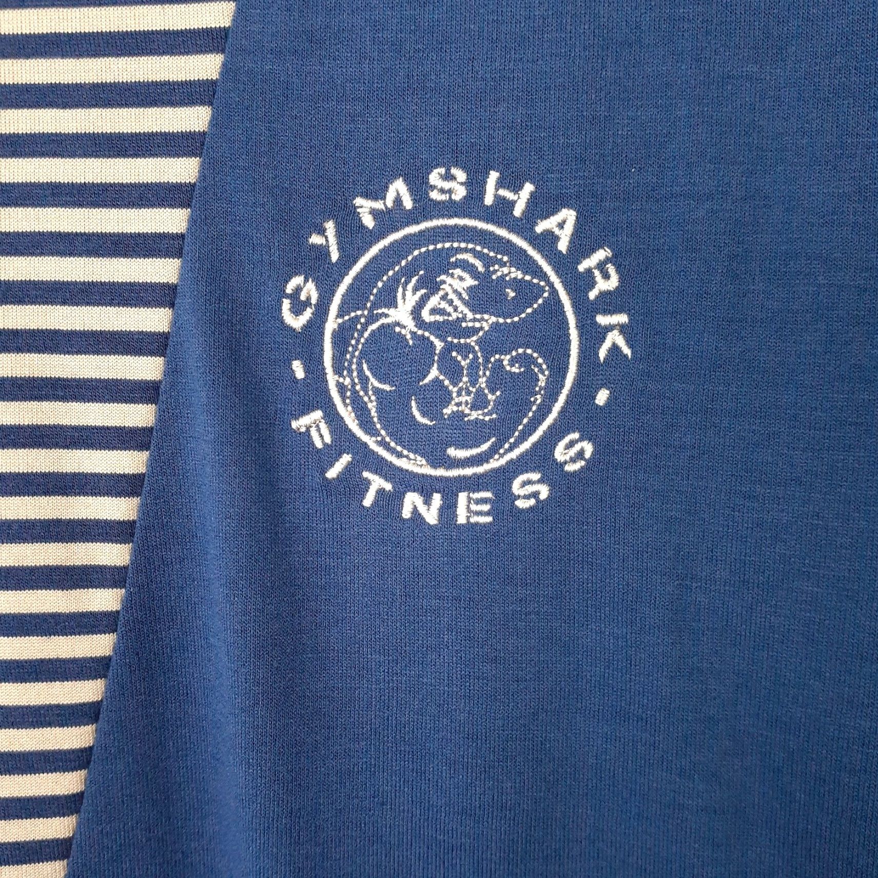 Gymshark Gymshark Short Sleeve Shirt Womens Small Blue Striped Luxe Fitness Fits S T-Shirt Activewear Casual Size S / US 4 / IT 40 - 3 Thumbnail