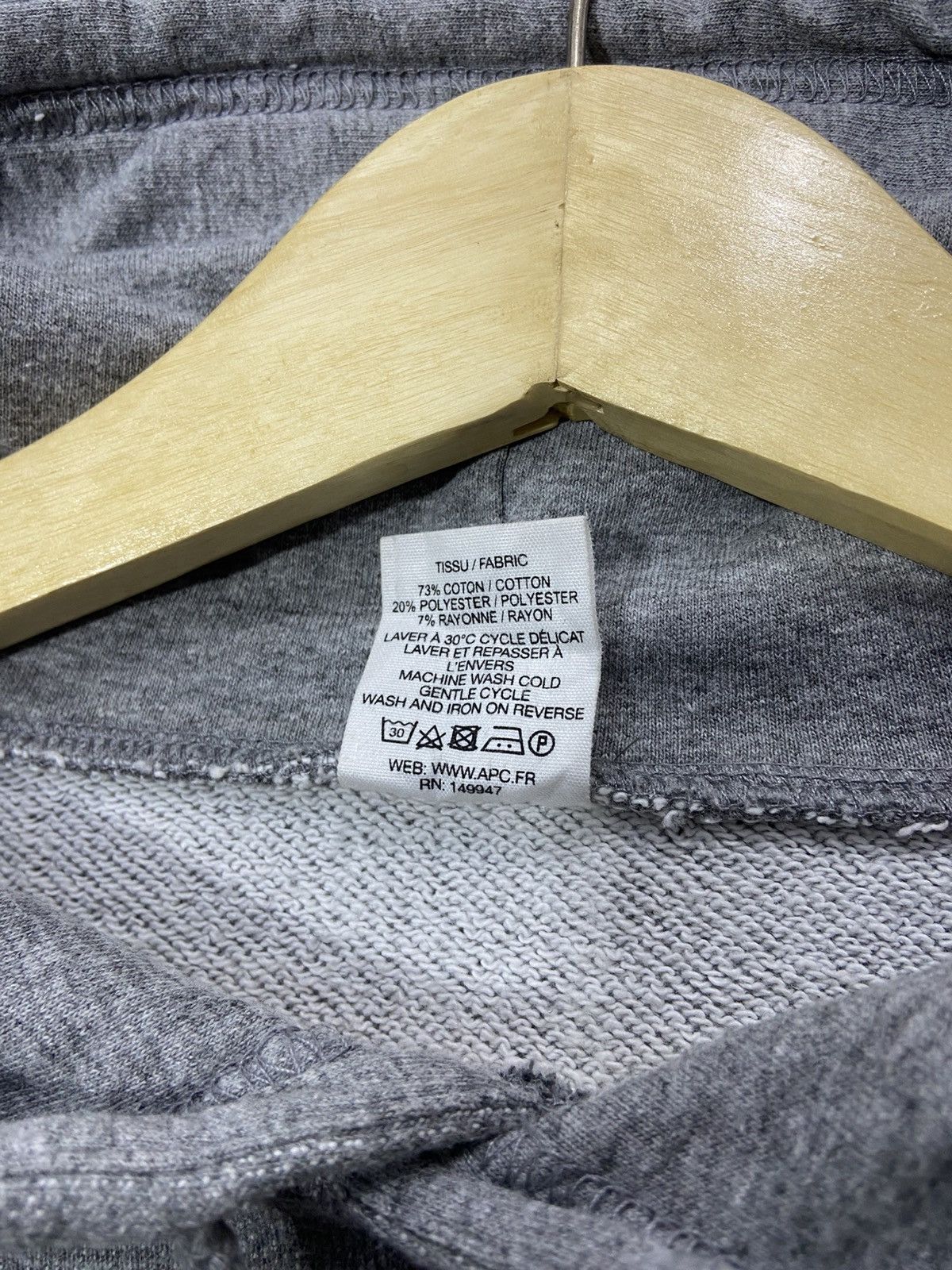 A.P.C. A.P.C Alfred Classic Milkshakes Gray Pullover Hoodie Size US XS / EU 42 / 0 - 8 Thumbnail