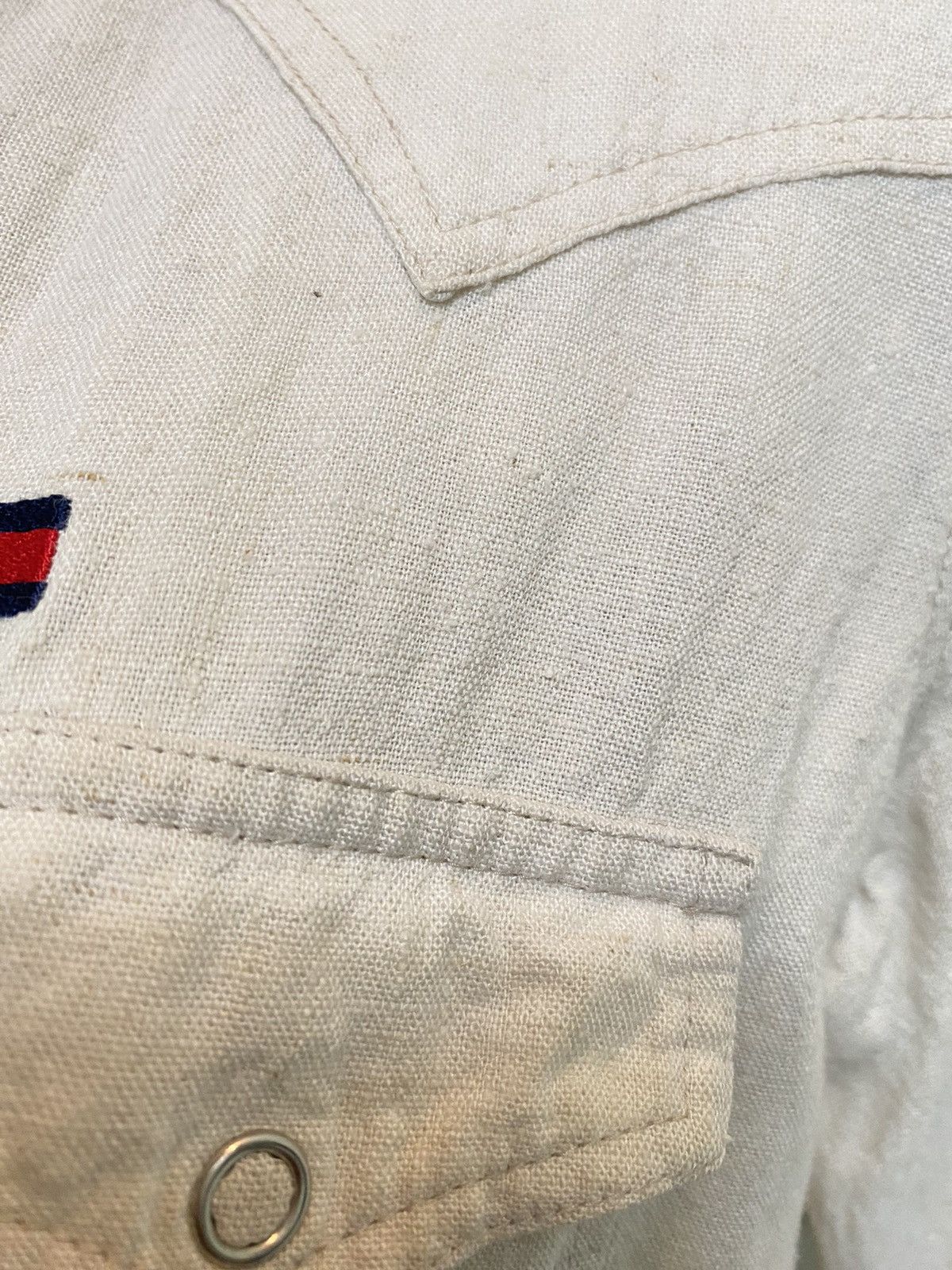 Tommy Hilfiger Tommy Hilfiger Off-White Shirt Size S / US 4 / IT 40 - 14 Thumbnail
