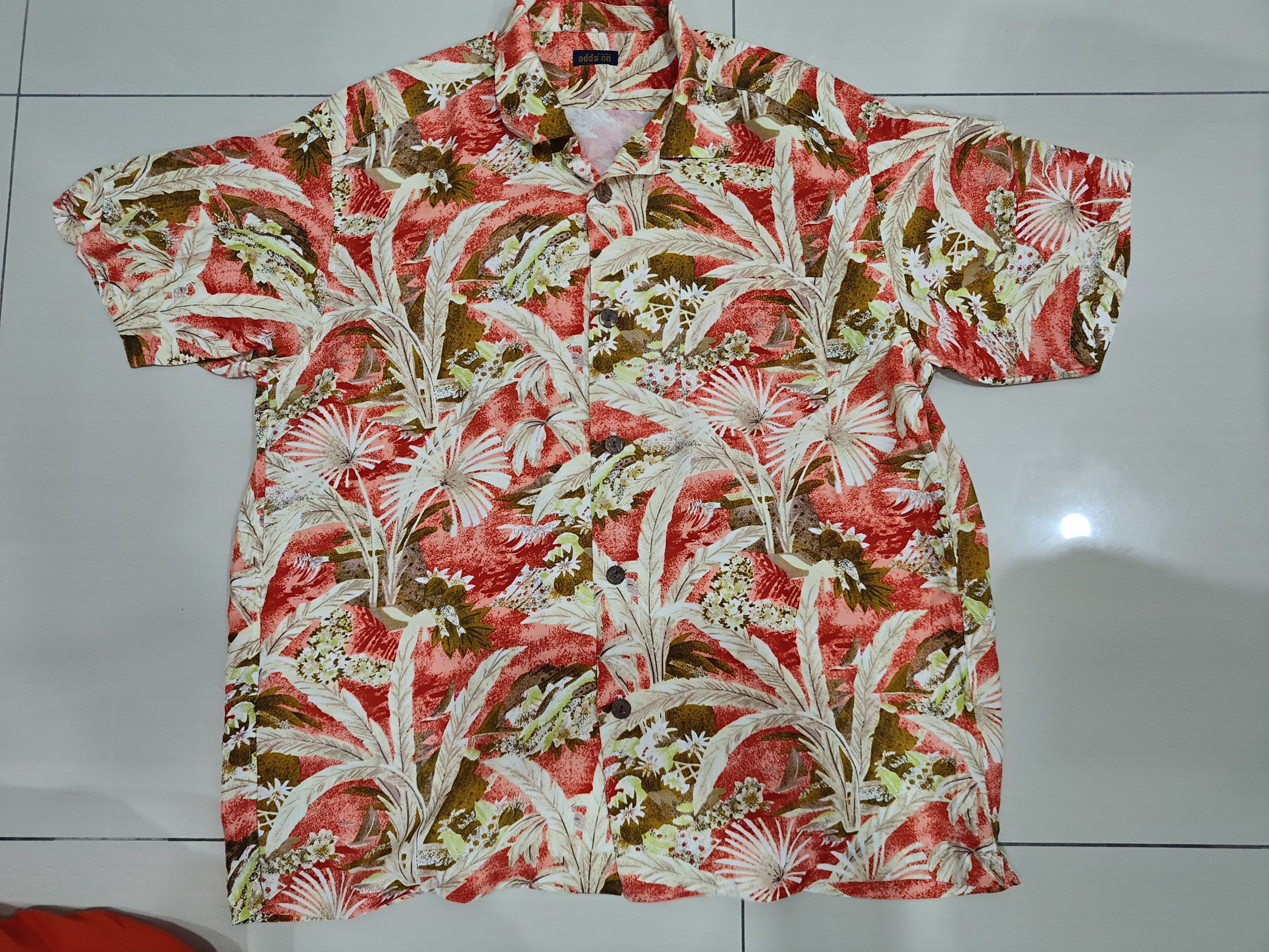 Issey Miyake × Japanese Brand Issey Miyake Odds On Hawaii Flora Shirt Size US L / EU 52-54 / 3 - 1 Thumbnail