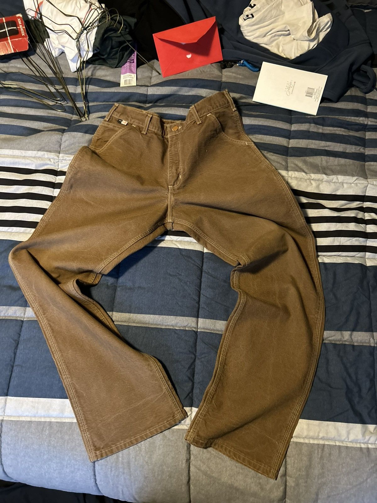 Carhartt × Vintage Vintage FR double knee carhartt Size US 32 / EU 48 - 1 Thumbnail