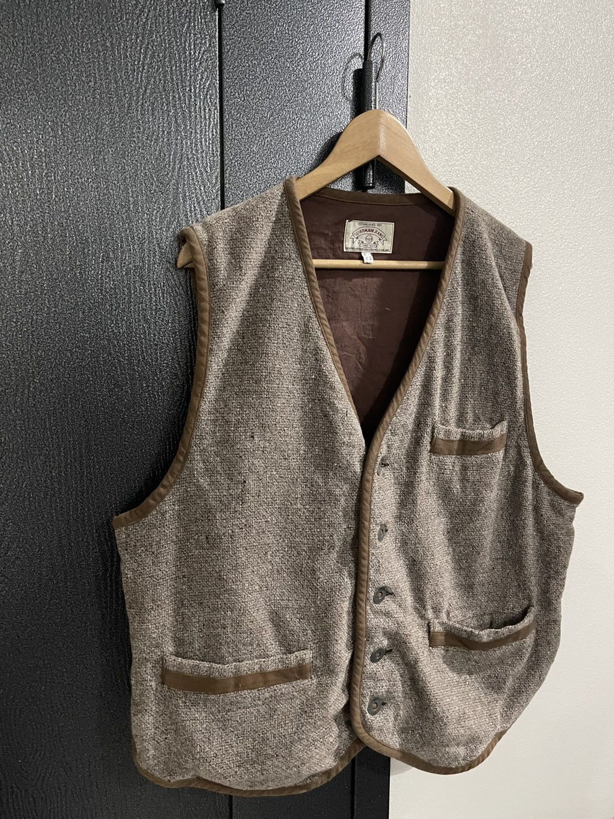 Armani Exchange Vintage Armani Jeans Vest Size US L / EU 52-54 / 3 - 3 Thumbnail