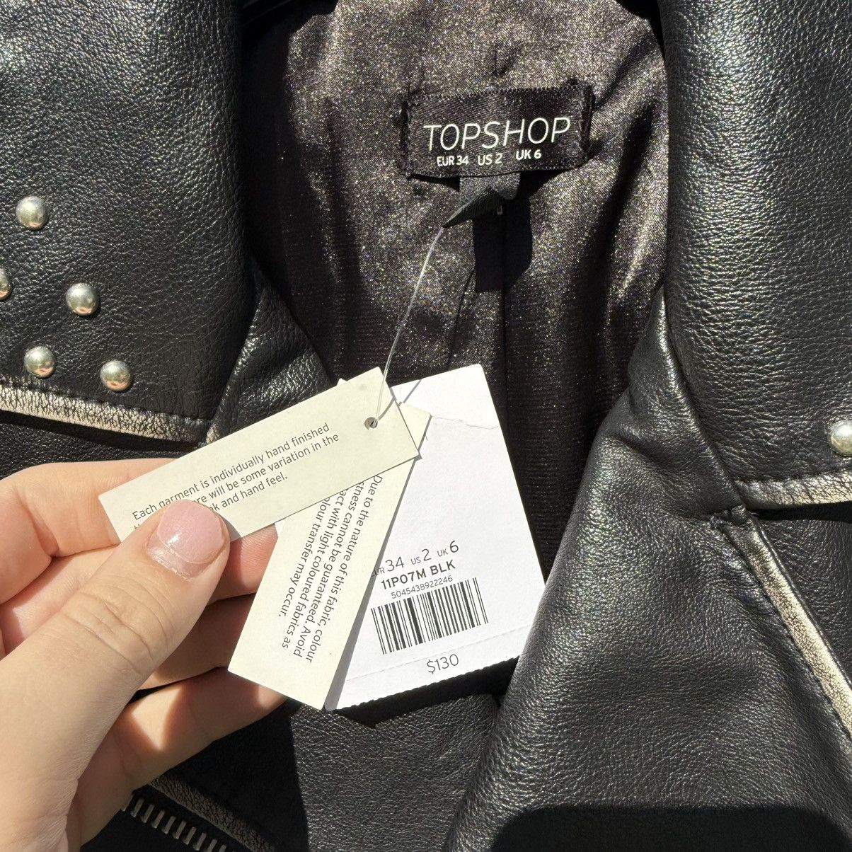 Topshop Topshop studded moto Kate moss era Size XS / US 0-2 / IT 36-38 - 5 Thumbnail