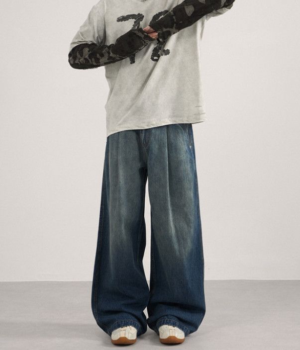 Japanese Brand American high street retro wide-leg gradient baggy jeans Size US 32 / EU 48 - 1 Thumbnail