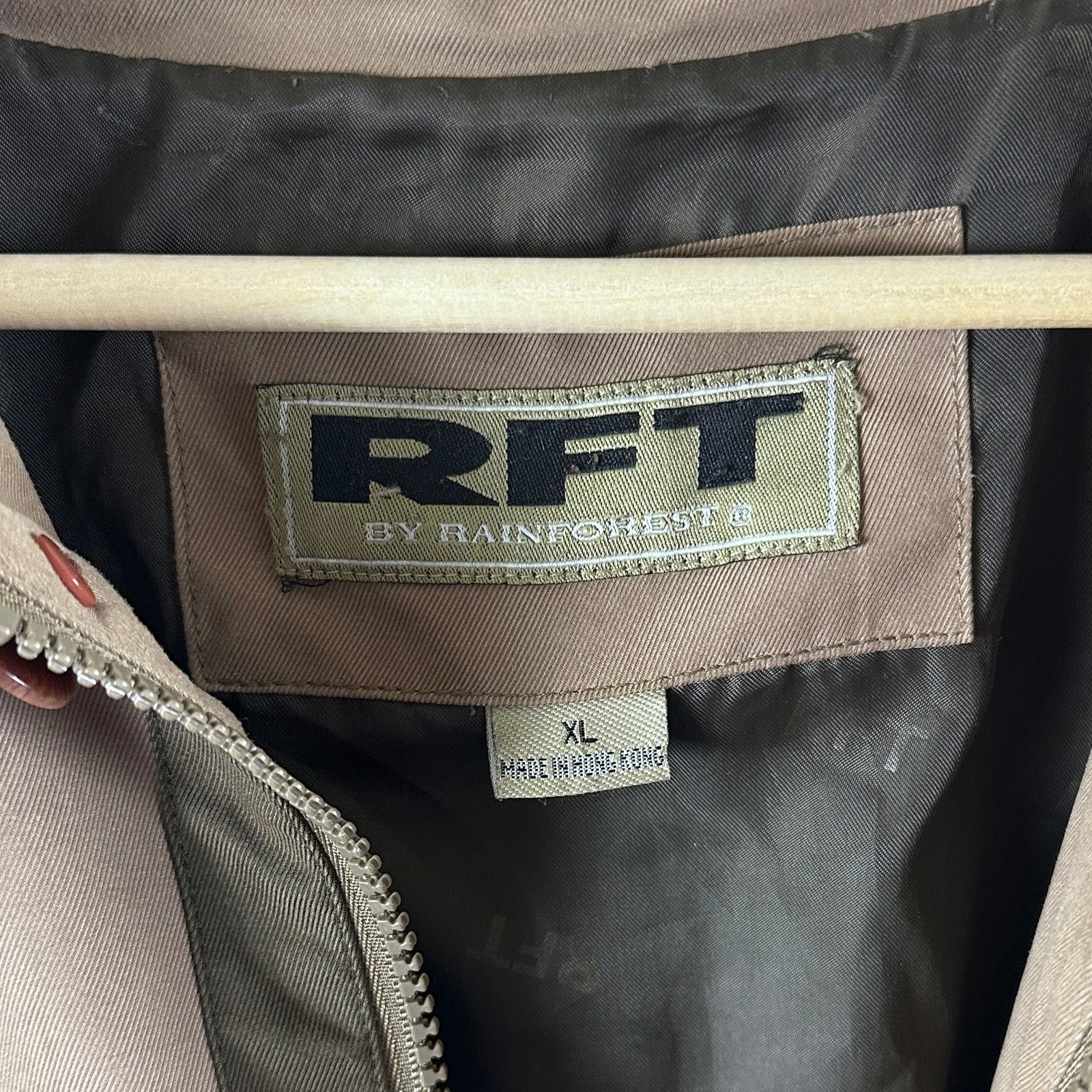 Vintage RFT by Rainforest Tan Zip-Up Jacket Size US XL / EU 56 / 4 - 6 Thumbnail