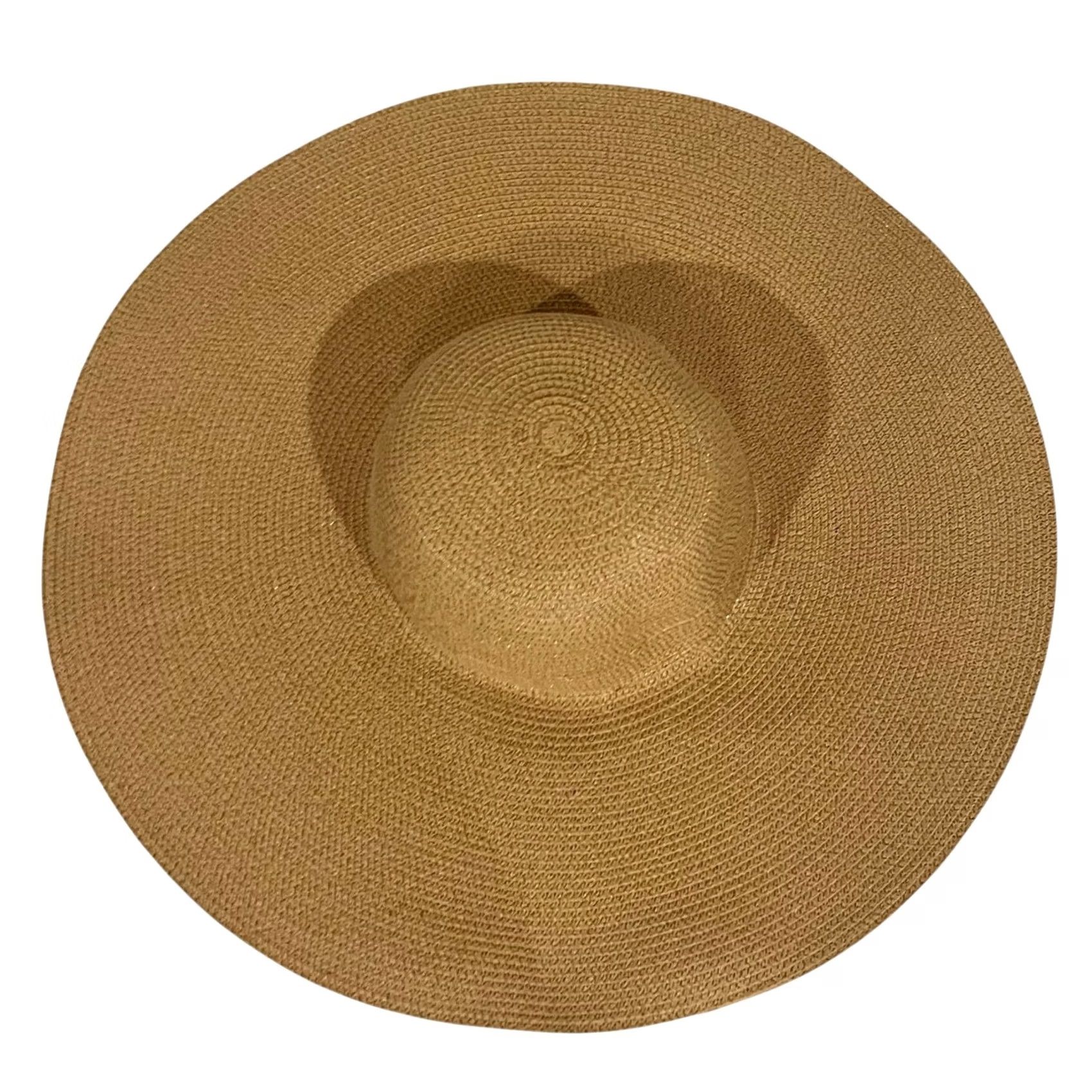 Vintage BARRIÈRE Sun Hat LE CARL GUSTAF St BARTH Floppy Straw Extra-Wide Brim Tan Sun Hat Women One Size Tan Size ONE SIZE - 5 Thumbnail