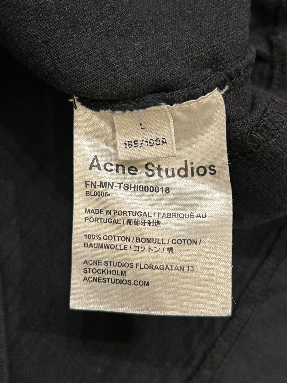 Acne Studios Acne Studios Stamp Logo Tee Size US L / EU 52-54 / 3 - 4 Thumbnail