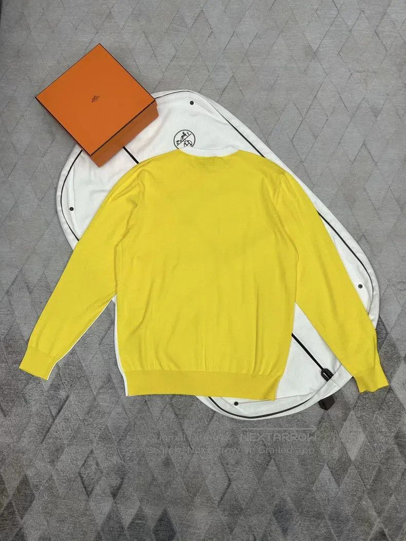Hermes Hermes Sea Island cotton cashmere sweater, old money color Size US XXL / EU 58 / 5 - 4 Thumbnail