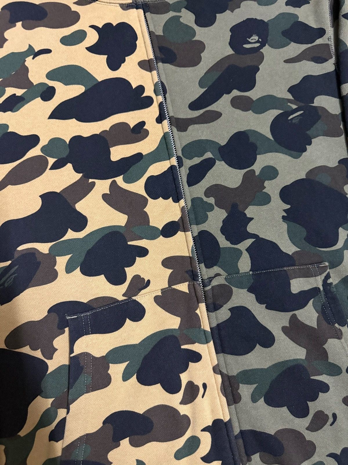 Bape A Bathing Ape 1st Camo Half Shark Full Zip Hoodie Size US XXL / EU 58 / 5 - 5 Thumbnail