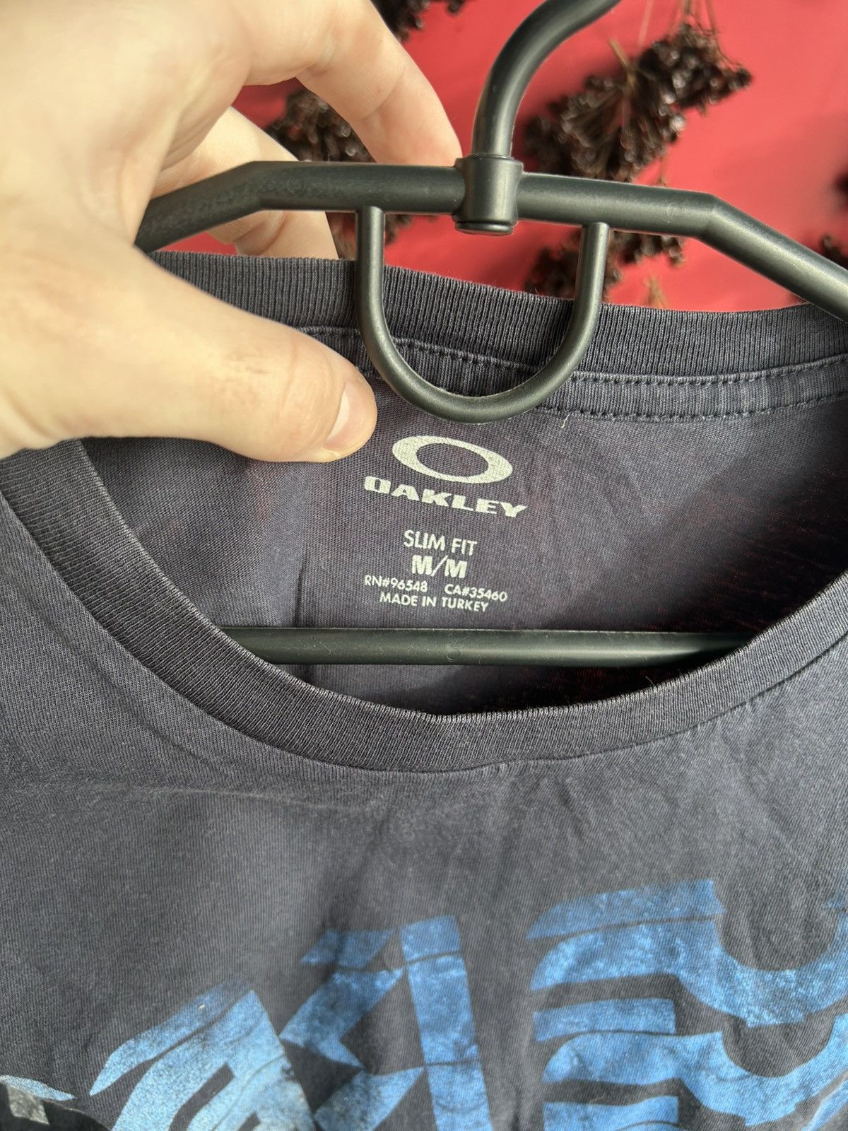 Oakley Oakley Big Logo Print Slim Fit T-shirt Blue Size Medium Size US M / EU 48-50 / 2 - 3 Thumbnail