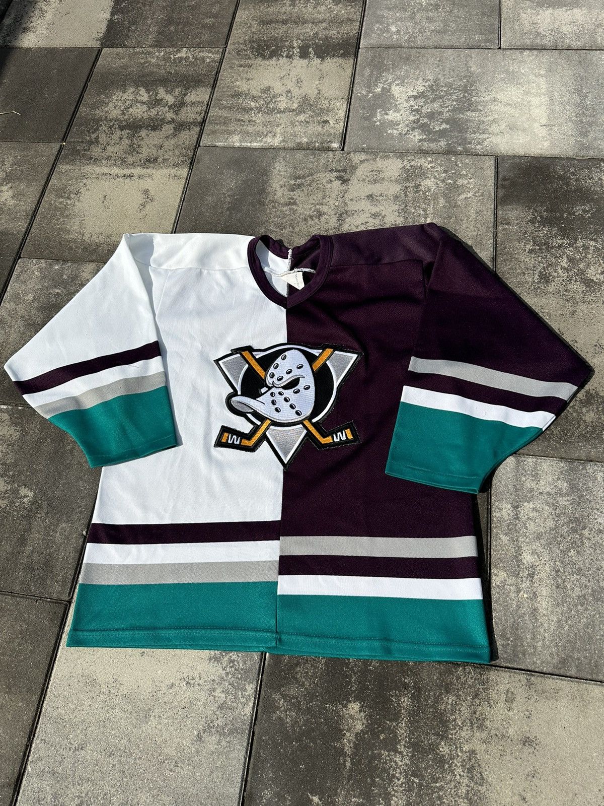 MAILLOT HOCKEY MIGHTY Ducks d'Anaheim Vintage NHL Campri Ice Jersey Vintage - L EUR 44,90 - FR