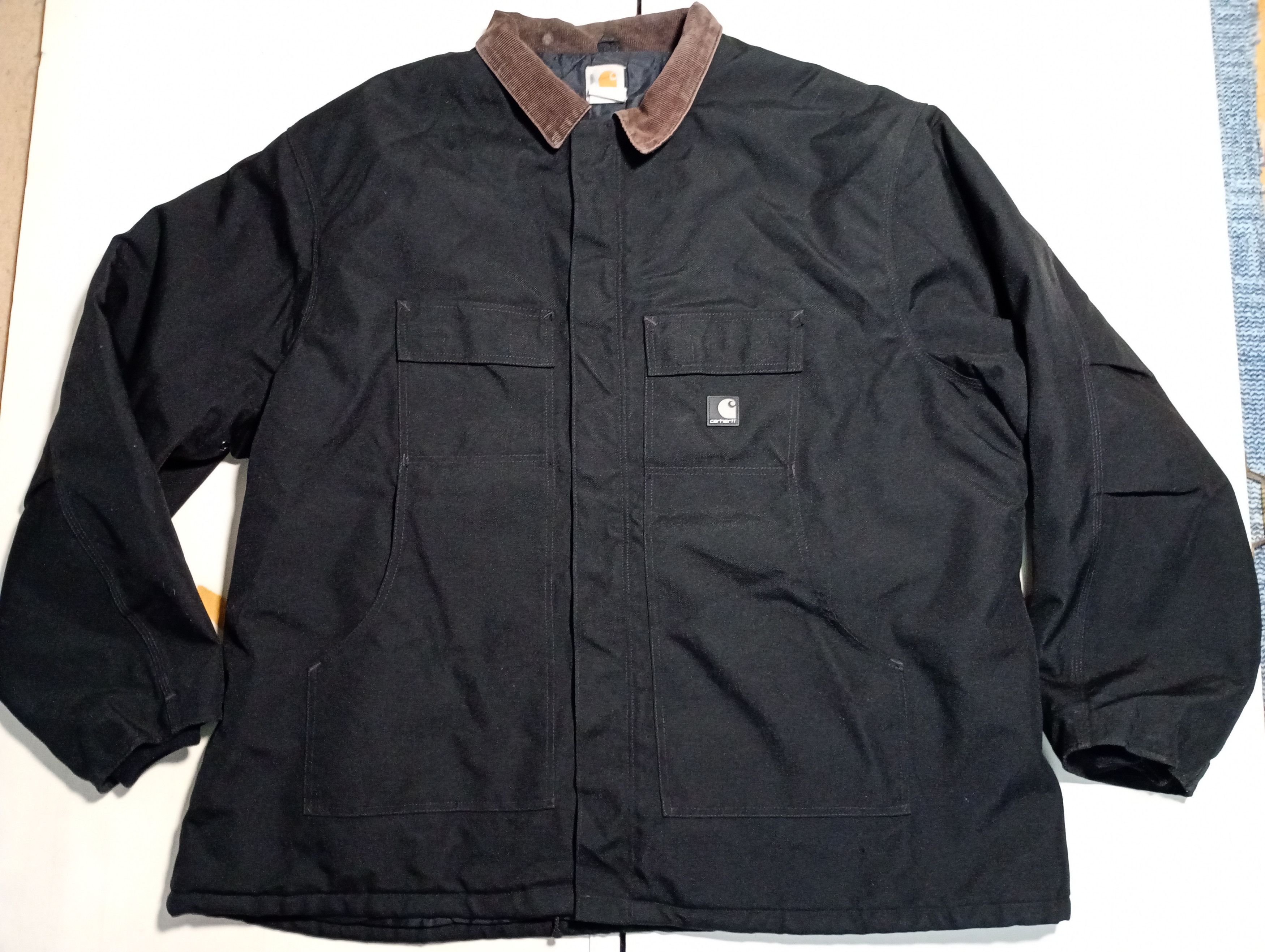 Carhartt Carhartt Quilt Lined Canvas Black Work Jacket Size US XXL / EU 58 / 5 - 3 Thumbnail