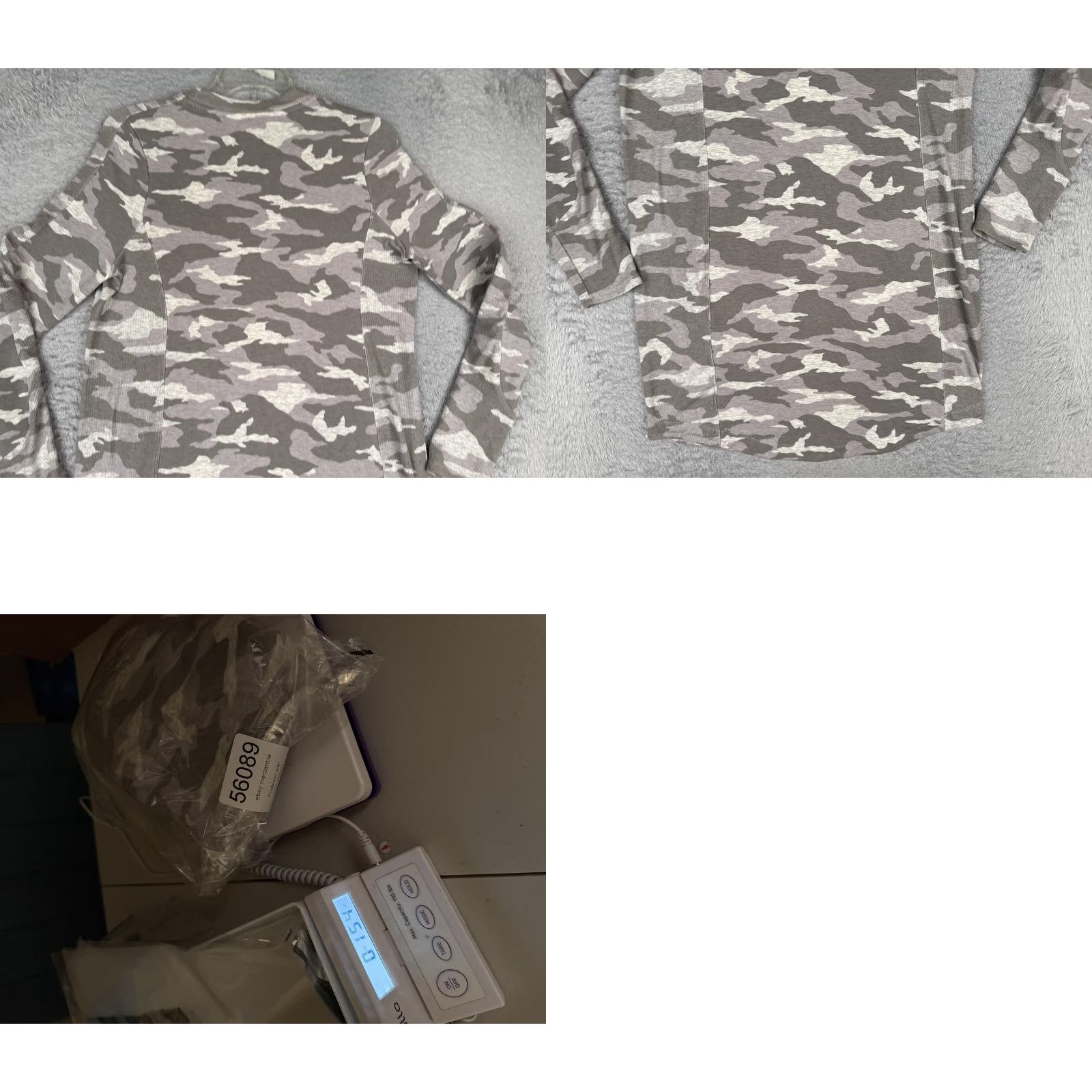 Athleta Athleta Sweatshirt Tunic Womens M Gray Camouflage Crew Neck Pockets Raglan Knit All Seasons Athleisure Shirt / Pullover Size M / US 6-8 / IT 42-44 - 9 Thumbnail