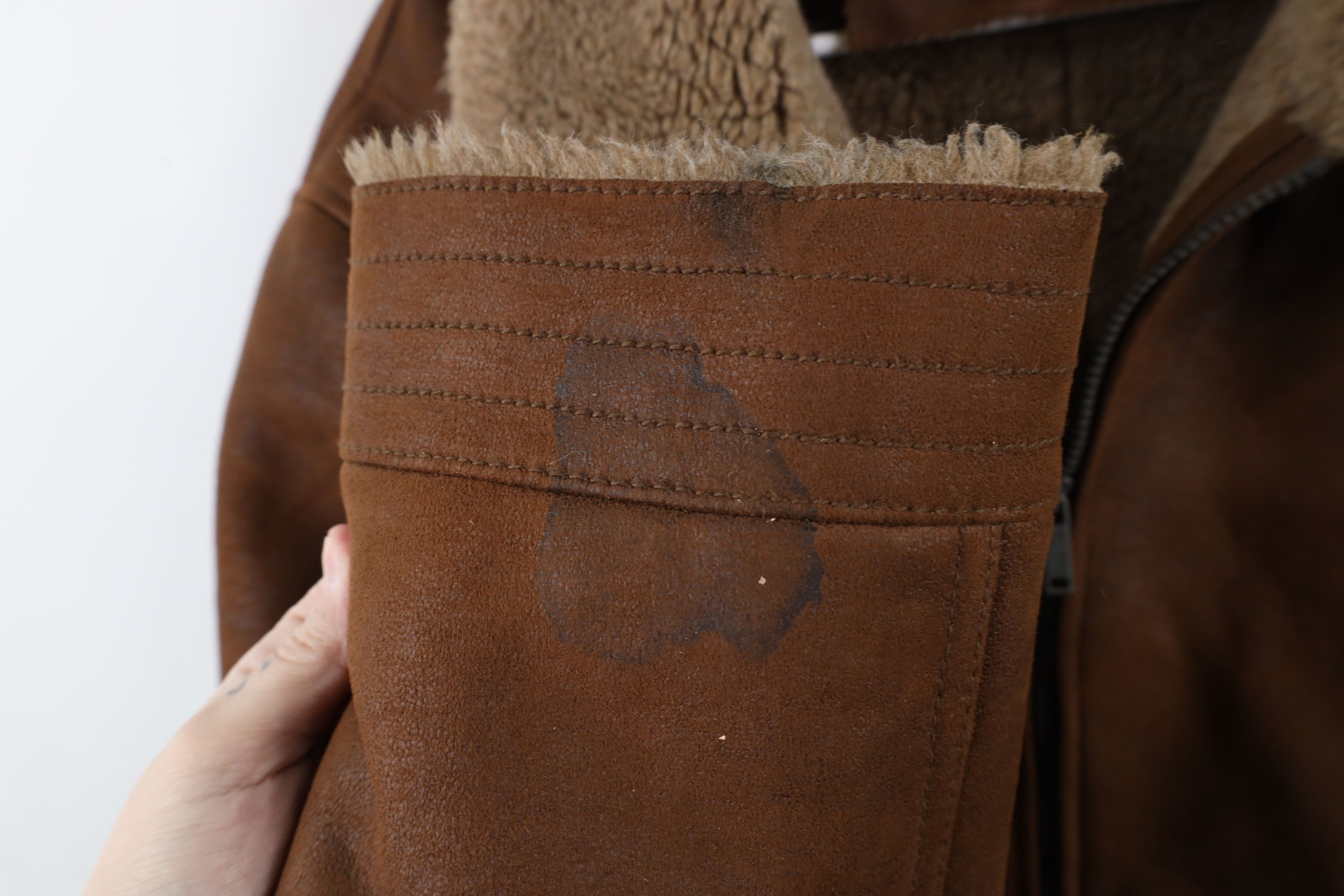 Johnston & Murphy × Vintage Vintage Johnston & Murphy Military B3 Bomber Jacket Brown Size US XXL / EU 58 / 5 - 9 Thumbnail