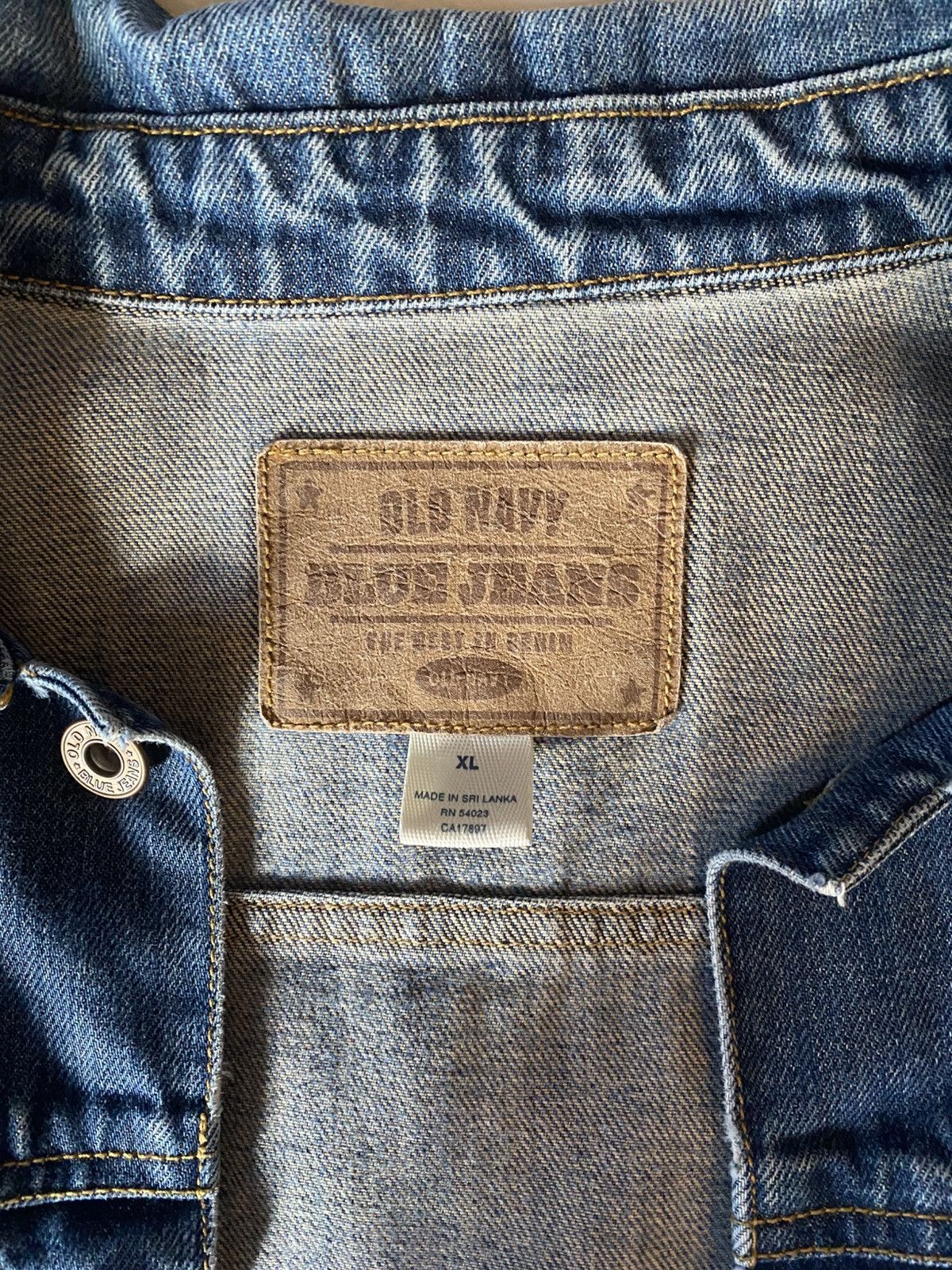 Old Navy × Vintage Old School Denim Jean Jackey Size US XL / EU 56 / 4 - 2 Thumbnail