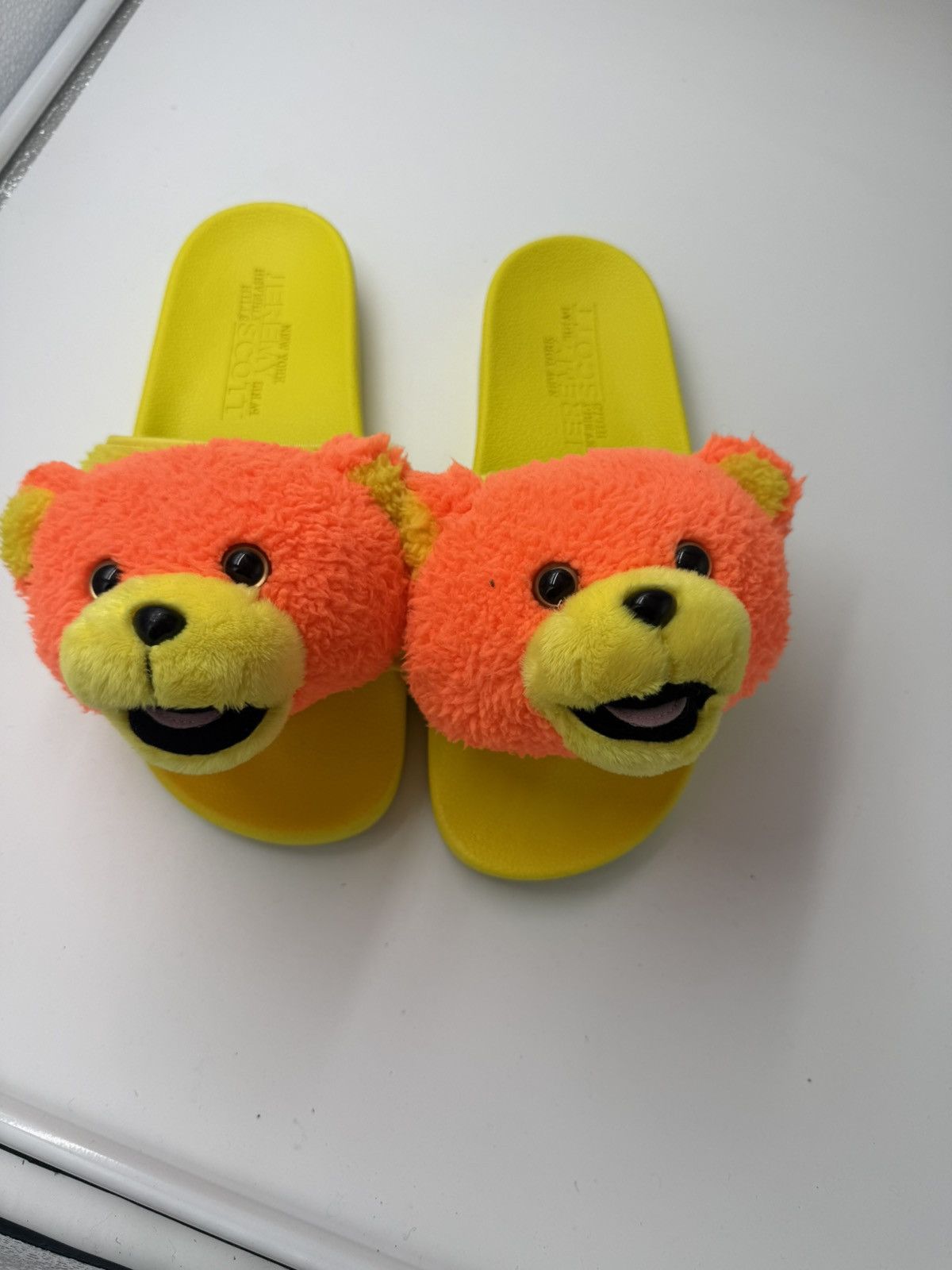 Adidas x Jeremy Scott Adilette "JS Bear" Teddy Slides