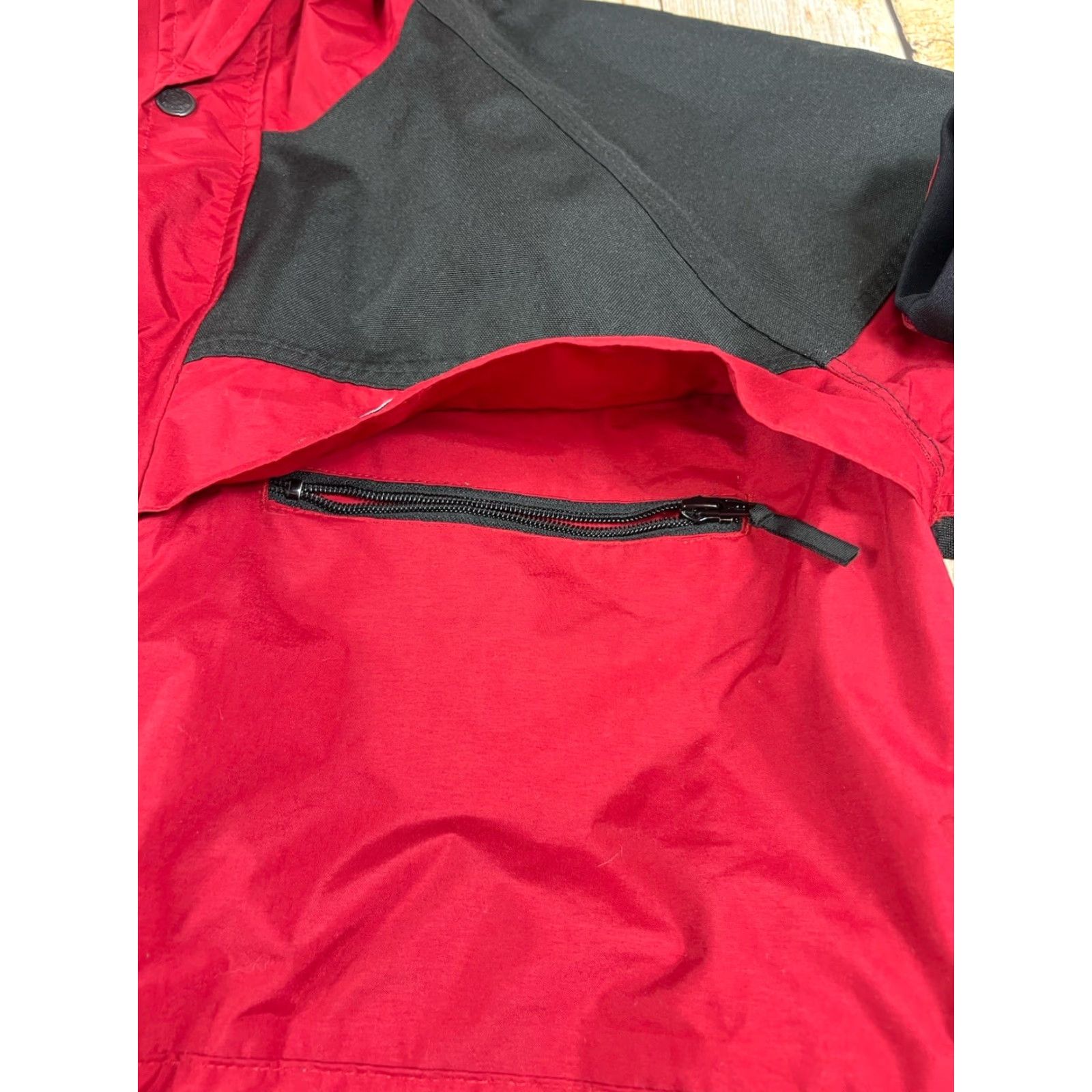 Rains Stearns Mens Rain Coat Jacket Drywear FLW Tour by Stearn Red Black Hooded M Size US M / EU 48-50 / 2 - 6 Thumbnail