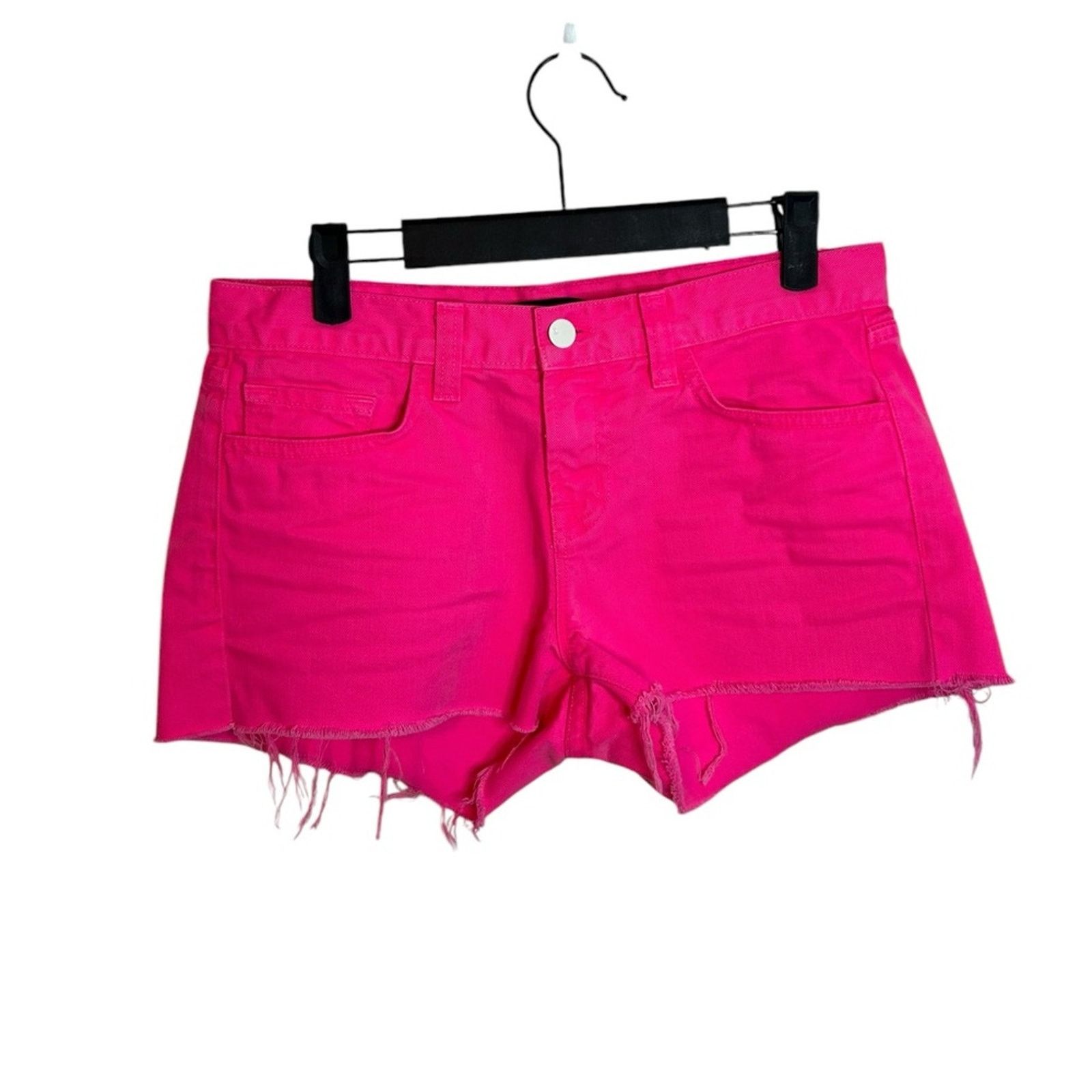 J Brand J Brand Hot Pink Cut Off Denim Shorts Size 26" / US 2 / IT 38 - 1 Thumbnail