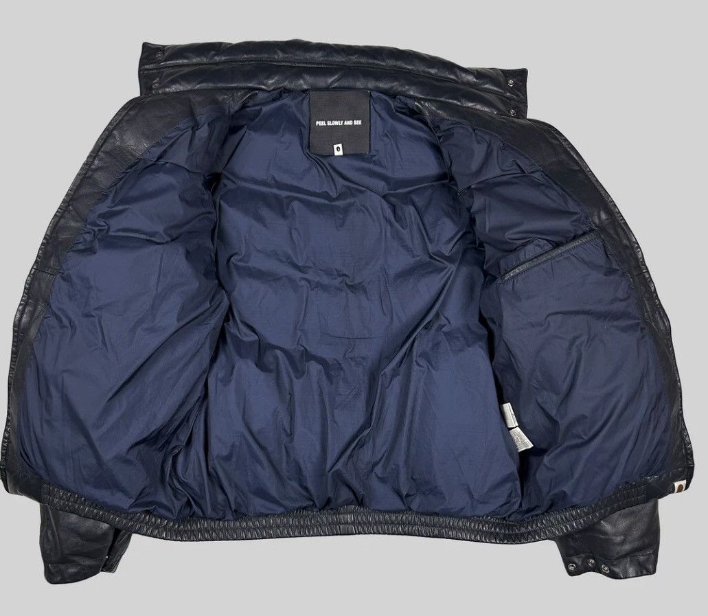 Bape 2004 Nigo Era Bape Leather Down Jacket Size US M / EU 48-50 / 2 - 3 Thumbnail